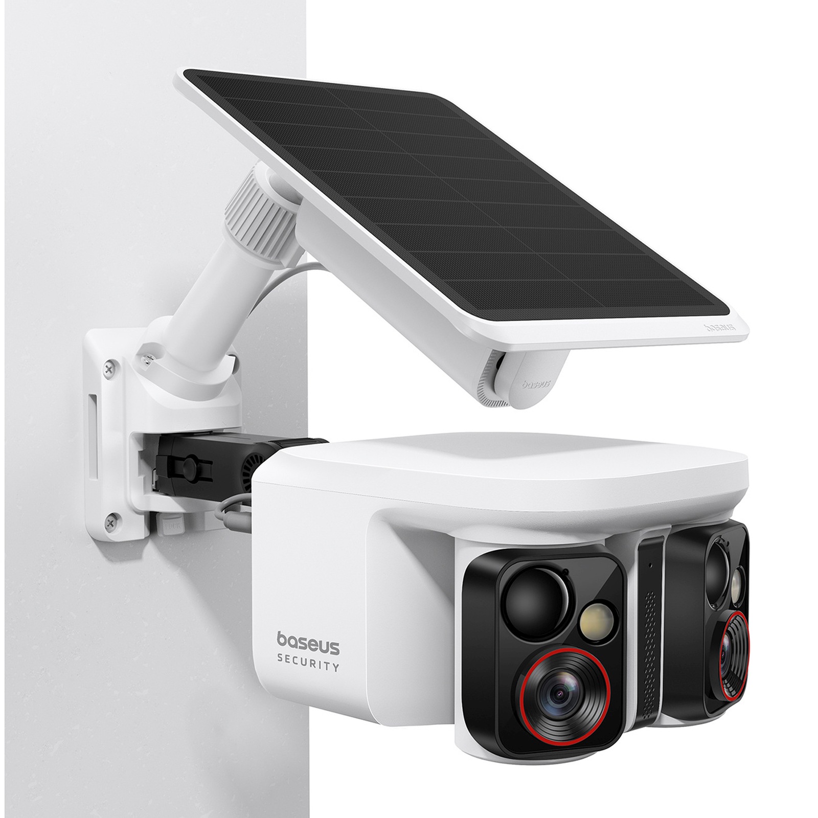 Lauko Stebėjimo Kamera Su Saulės Kolektoriumi 3k Ip65 - Balta