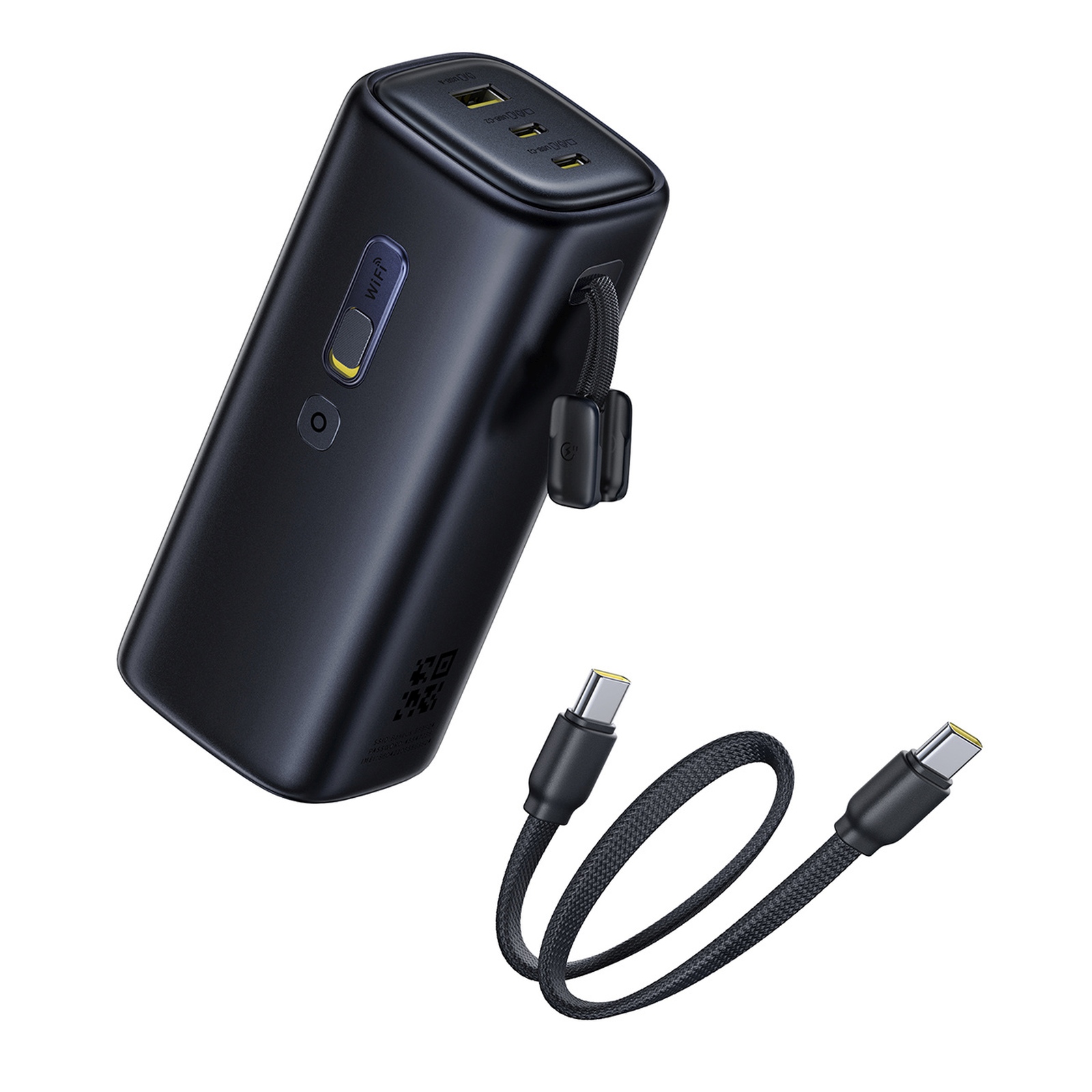 Powerbank 20000mah Usb-a Usb-c Su "wi-fi" 67w - Juodas