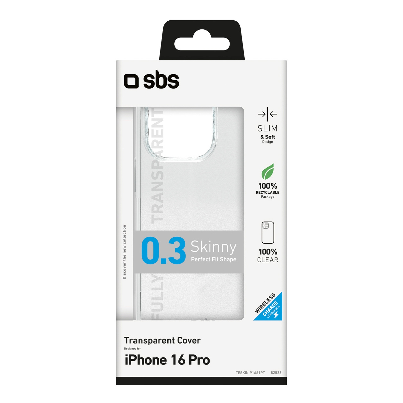 Dėklas "iphone 16 Pro Skinny Cover" - Skaidrus