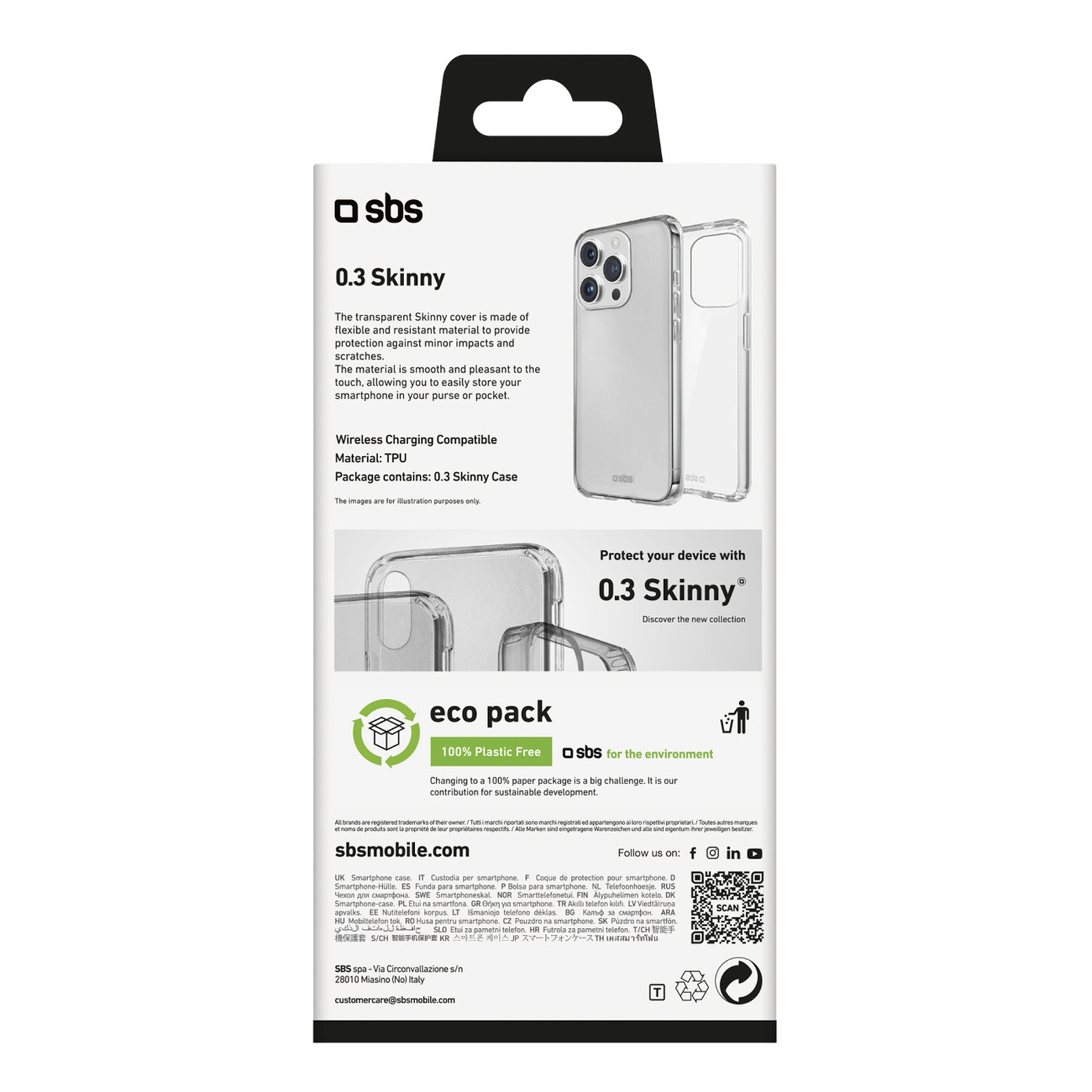Dėklas "iphone 16 Pro Skinny Cover" - Skaidrus