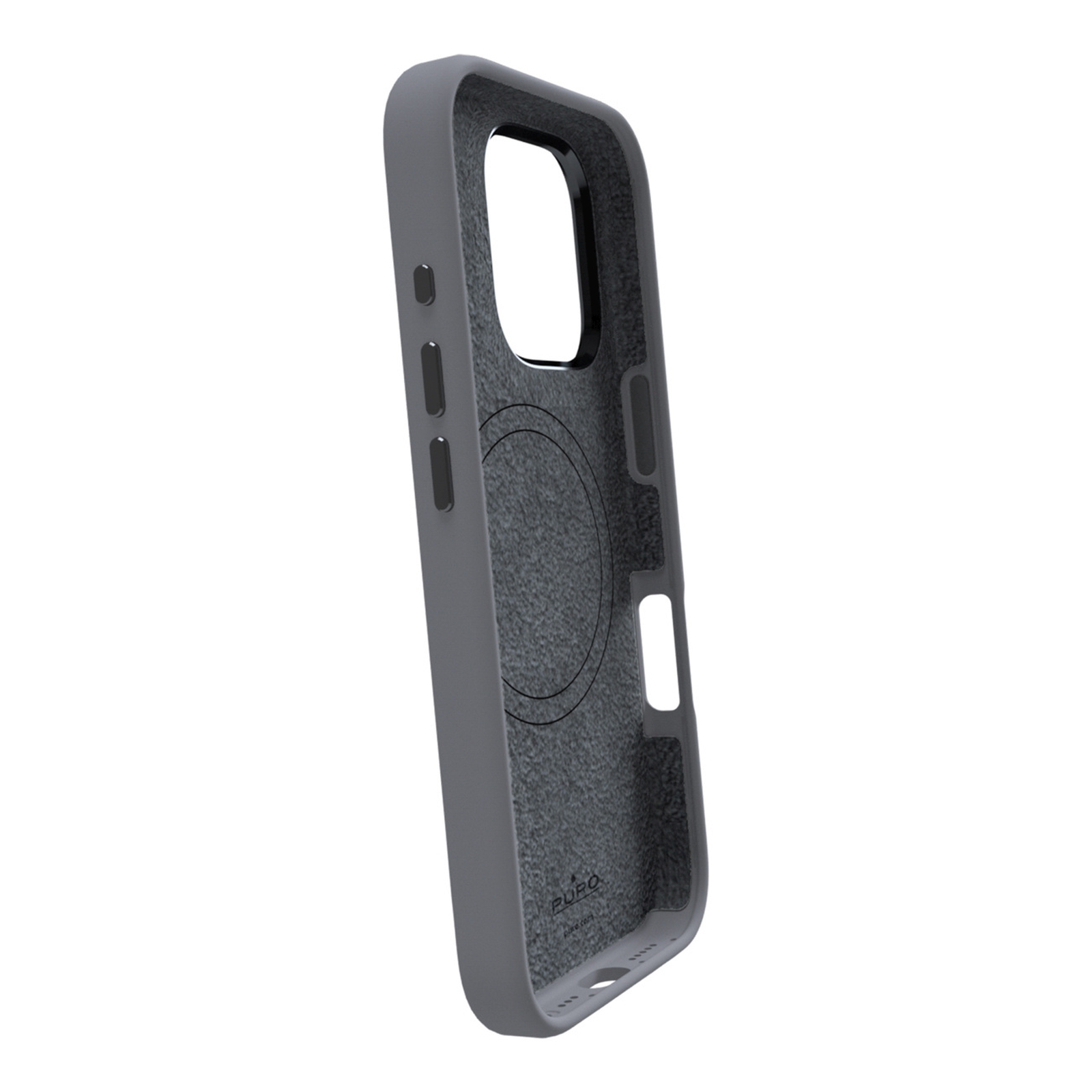 Silikoninė įmautė "iphone 16 Pro Max Icon Mag Pro Magsafe" - Tamsiai Pilka