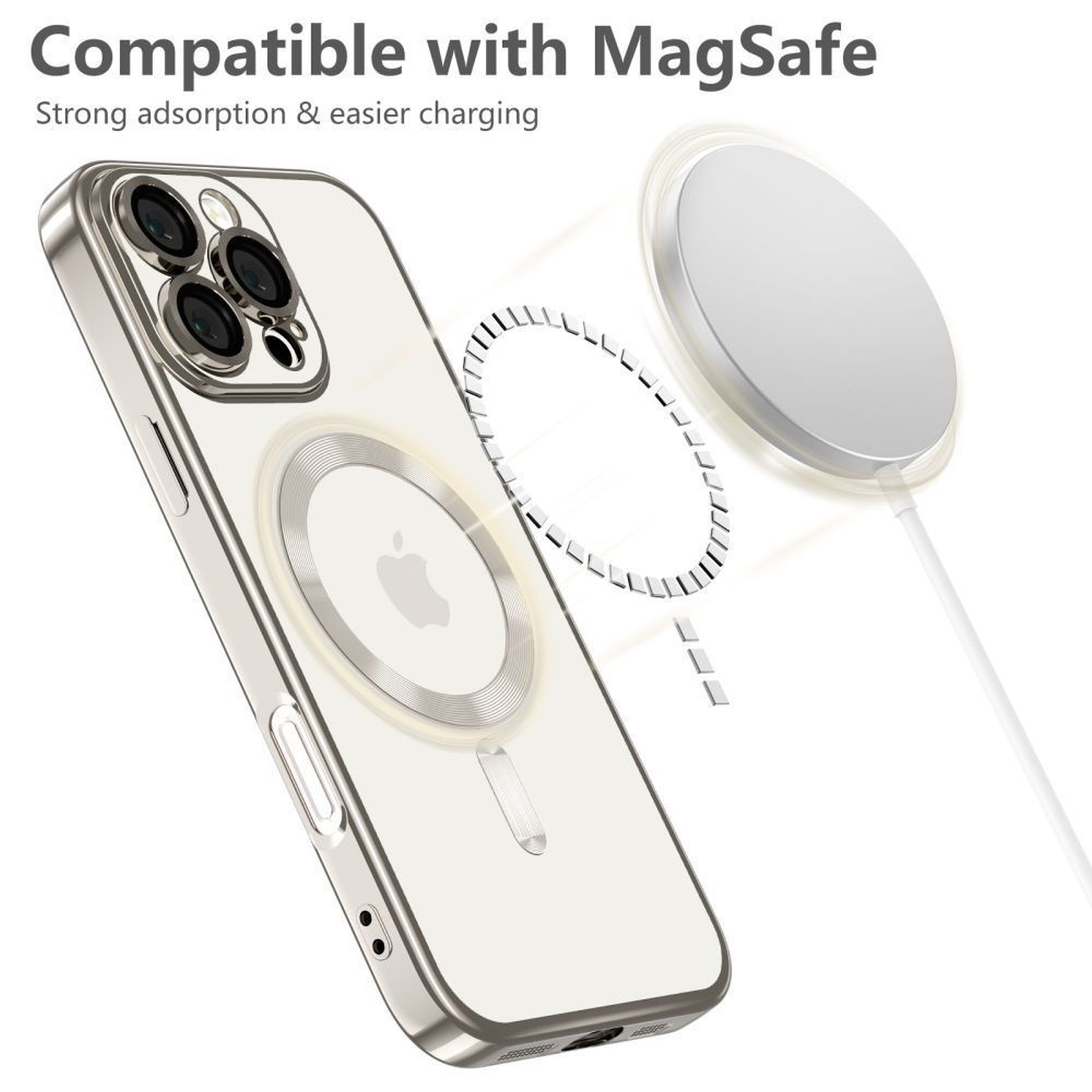 Dėklas "samsung Galaxy A56 5g Magflex Magsafe" - Skaidrus Rožinis