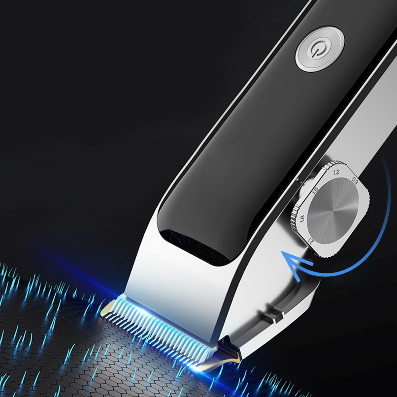 Plaukų Kirpimo Mašinėlė Su Trimeriu 7 Priedai Led Usb-c - Rinkinys