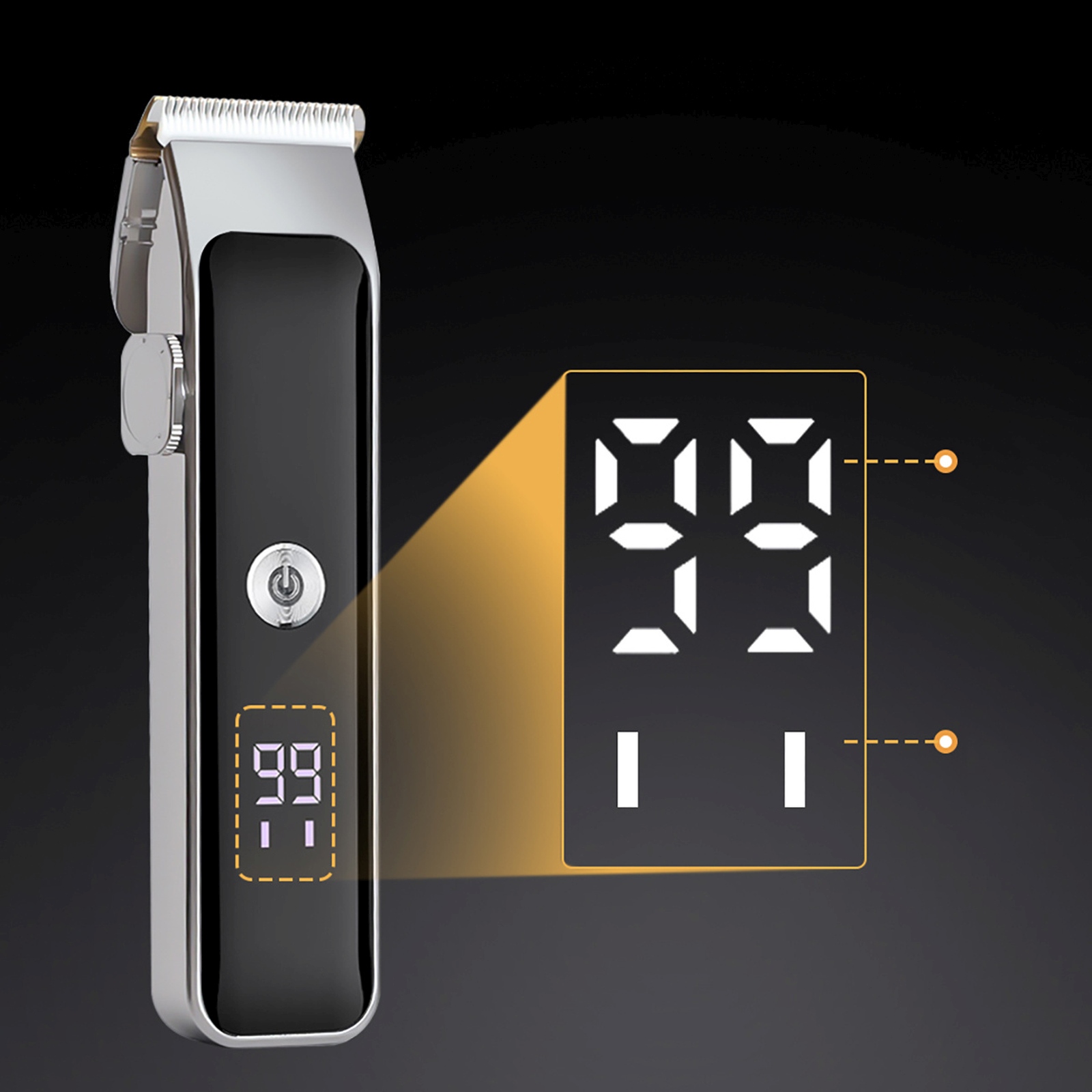 Plaukų Kirpimo Mašinėlė Su Trimeriu 7 Priedai Led Usb-c - Rinkinys