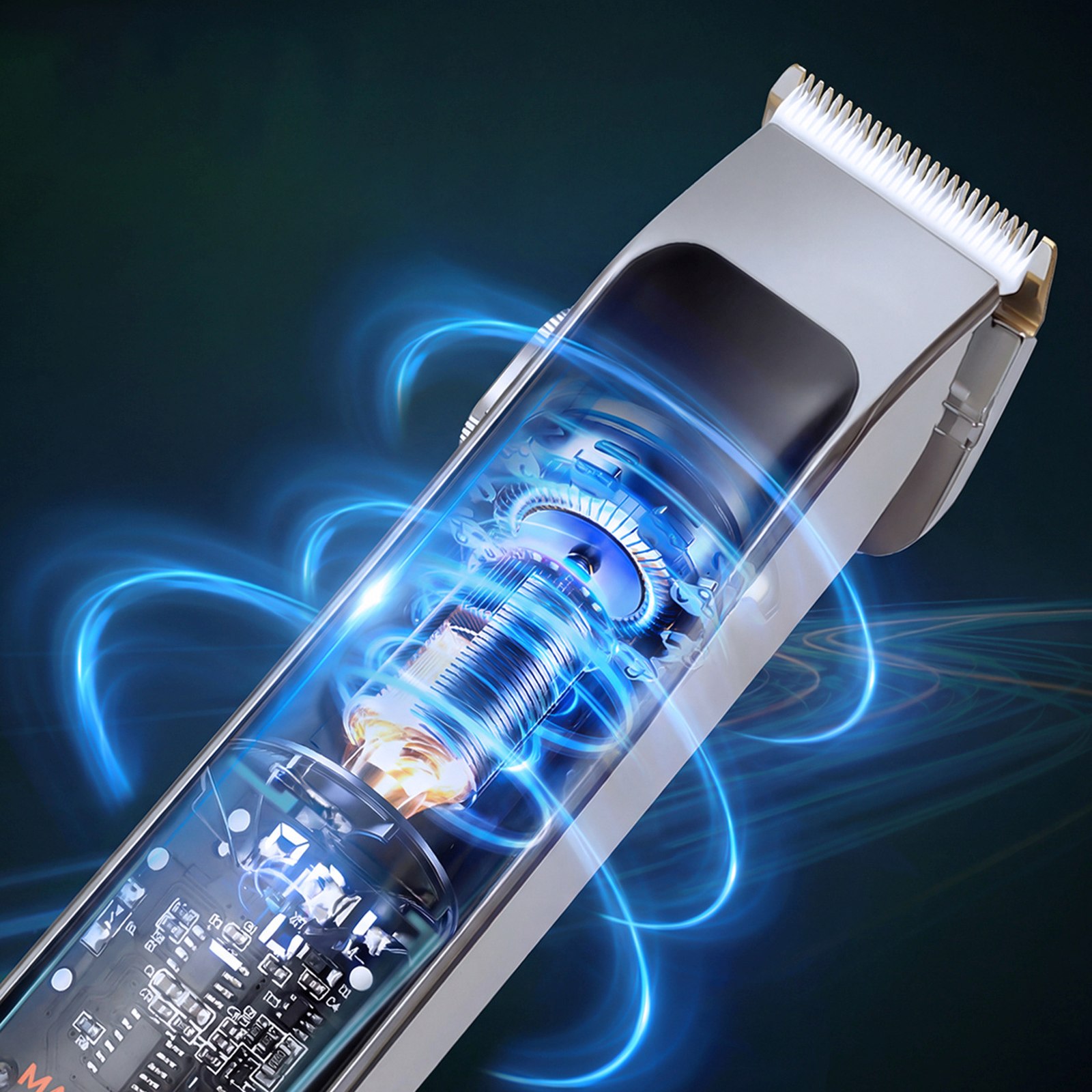 Plaukų Kirpimo Mašinėlė Su Trimeriu 7 Priedai Led Usb-c - Rinkinys