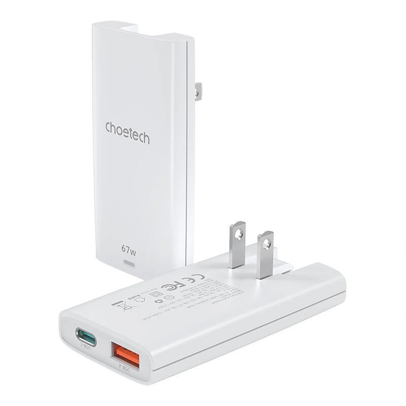 Usb-a Usb-c Gan Ultra 65 W Tinklo įkroviklis - Baltas