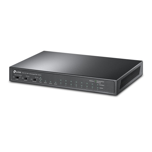 TP-Link 8-Port 10/100Mbps + 3-Port Gigabit Desktop Šakotuvas su 8-Port PoE+