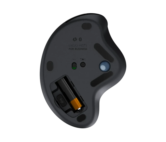 Logitech ERGO M575 Wireless Trackball for Business Belaidė pelė RF Wireless+BT, 2000 DPI, Graphite