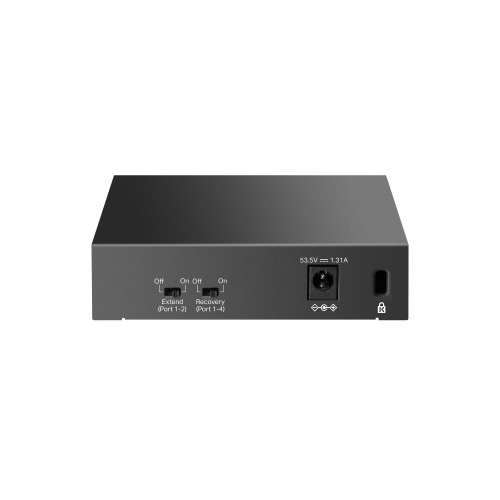 TP-Link LiteWave LS105GP 5-Port Gigabit Desktop Šakotuvas su 4-Port PoE+