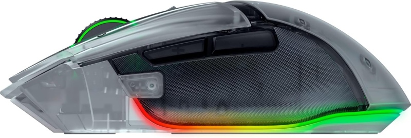 Razer Basilisk V3 Pro 35K Belaidė žaidimų pelė RF Wireless+Bluetooth+USB-A 35000 DPI, Phantom White