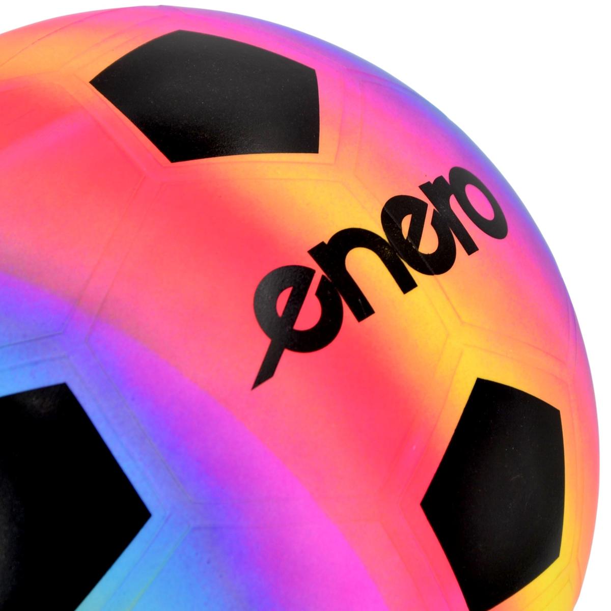 Vaivorykštinis Vinilinis Futbolo Kamuolys 23cm 200g Enero