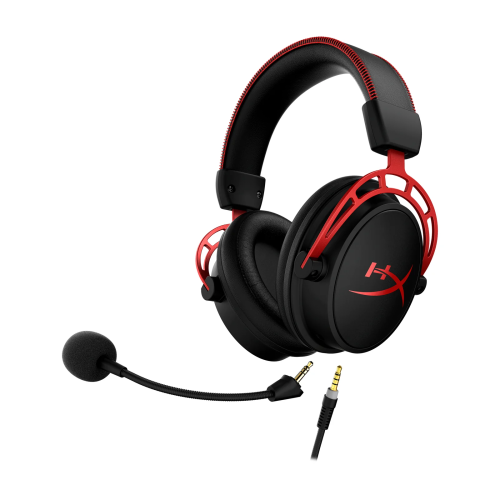 HyperX Cloud Alpha Laidinės žaidimų ausinės 3.5 mm jack, Black-Red