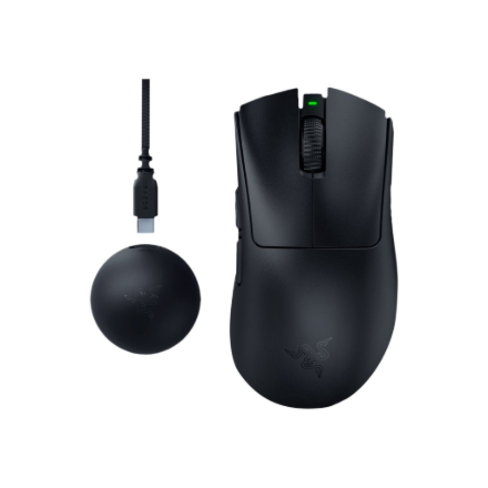 Razer DeathAdder V4 Pro Belaidė žaidimų pelė RF Wireless + USB-A, 45000 DPI, Juoda