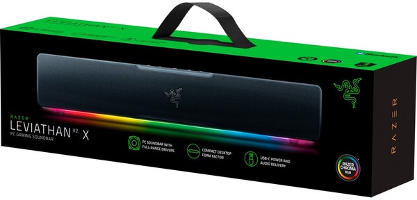 Razer Leviathan V2 X Soundbar Garso sistema, Juoda