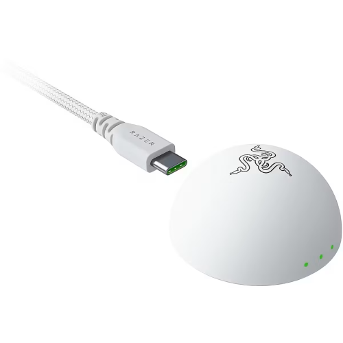Razer DeathAdder V4 Pro Belaidė žaidimų pelė RF Wireless + USB-A, 45000 DPI, Balta