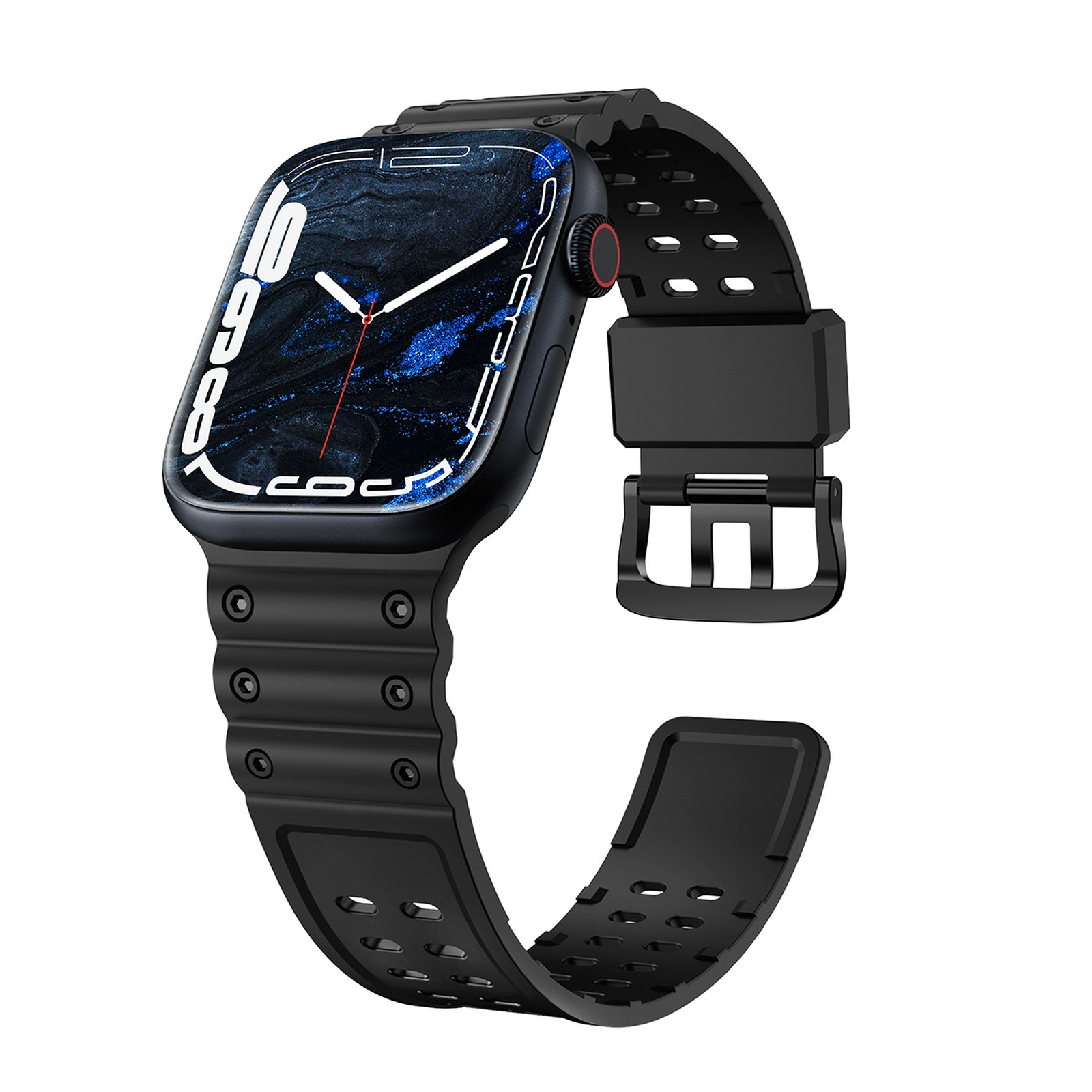 Elastinė Apyrankė „apple Watch“ 38 / 40 / 41 Mm – Juoda