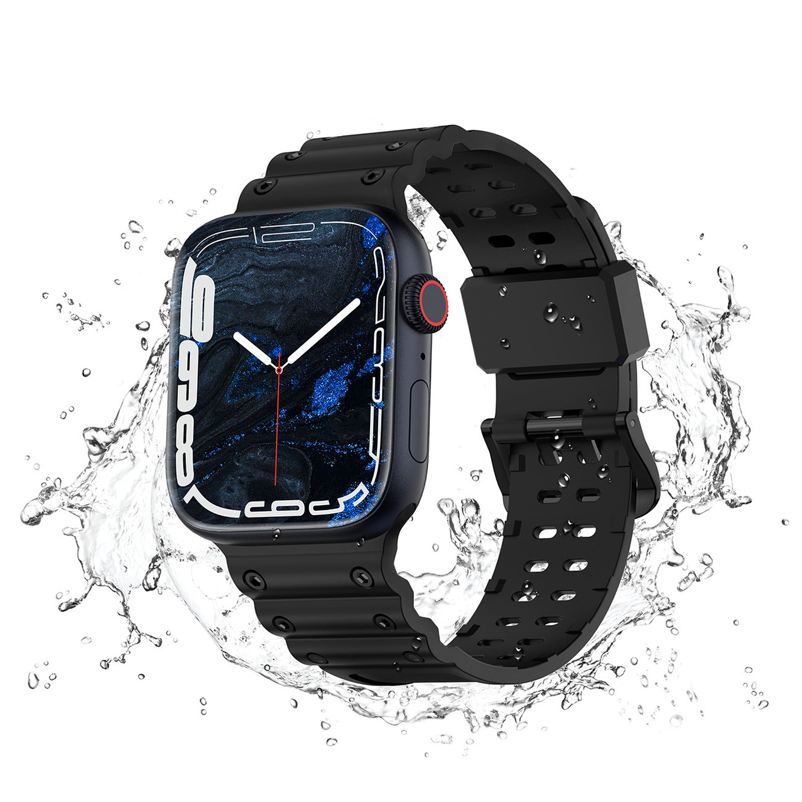 Elastinė Apyrankė „apple Watch“ 38 / 40 / 41 Mm – Juoda