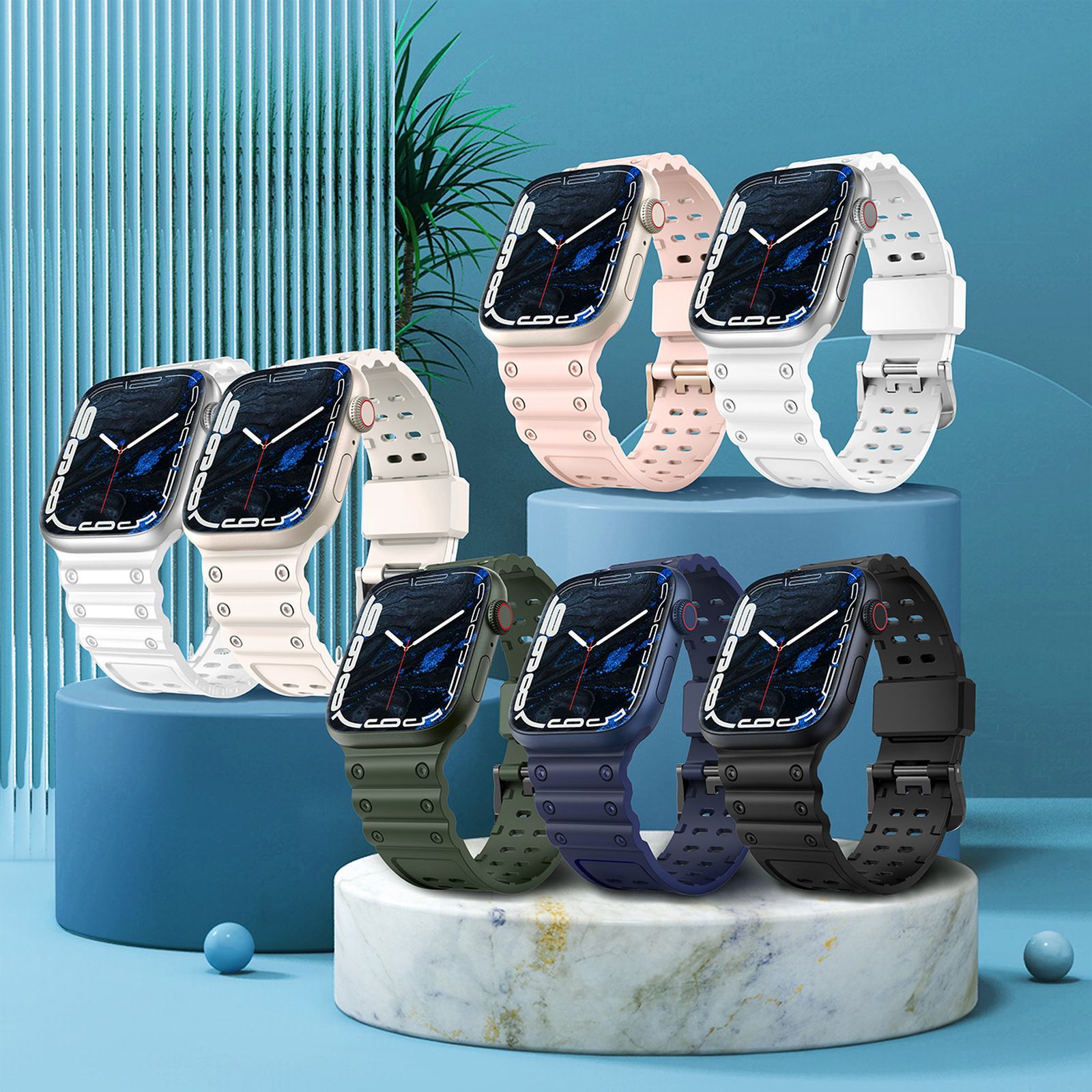 Elastinė Apyrankė „apple Watch“ 38 / 40 / 41 Mm – Juoda
