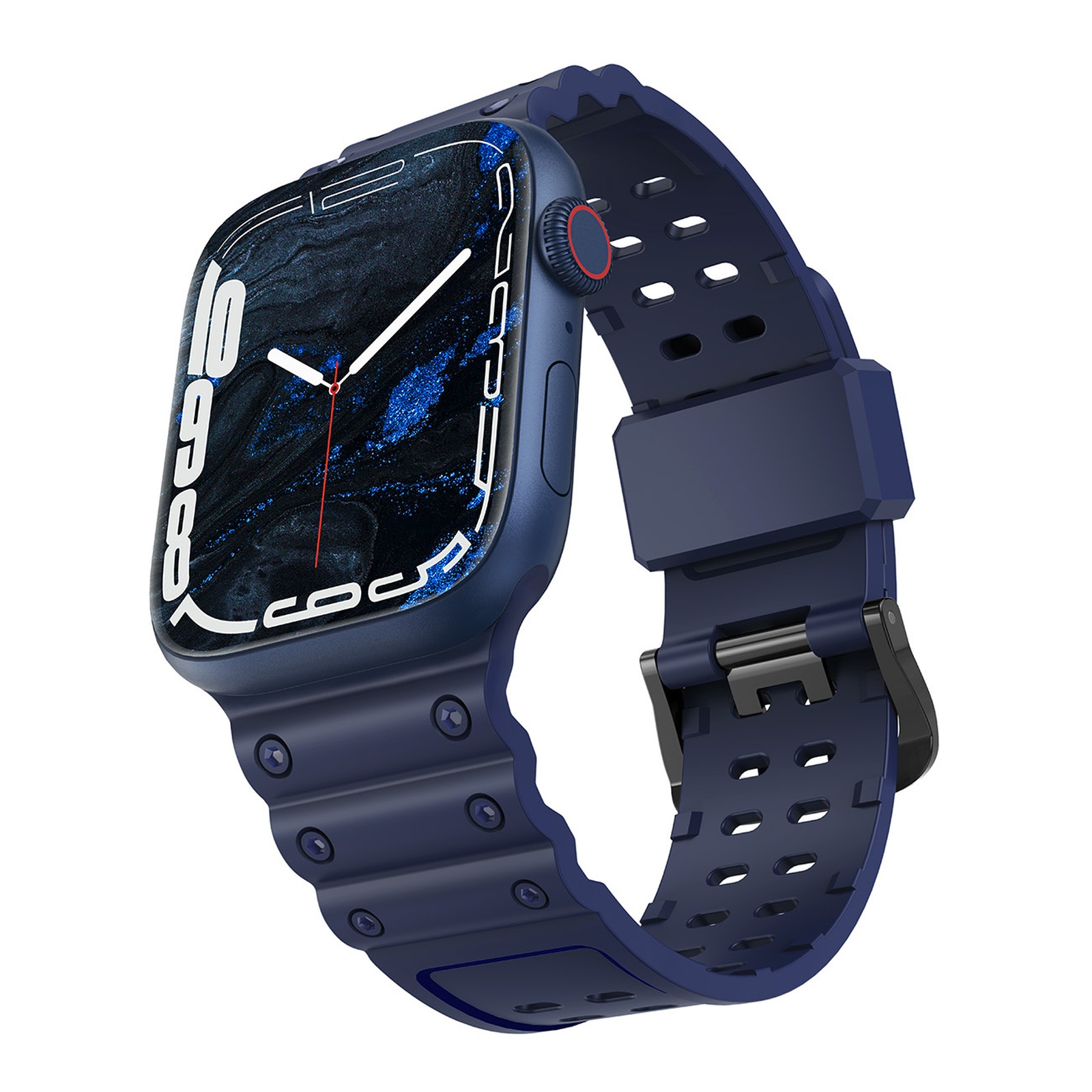 Elastinė Apyrankė „apple Watch“ 38 / 40 / 41 Mm – Tamsiai Mėlyna