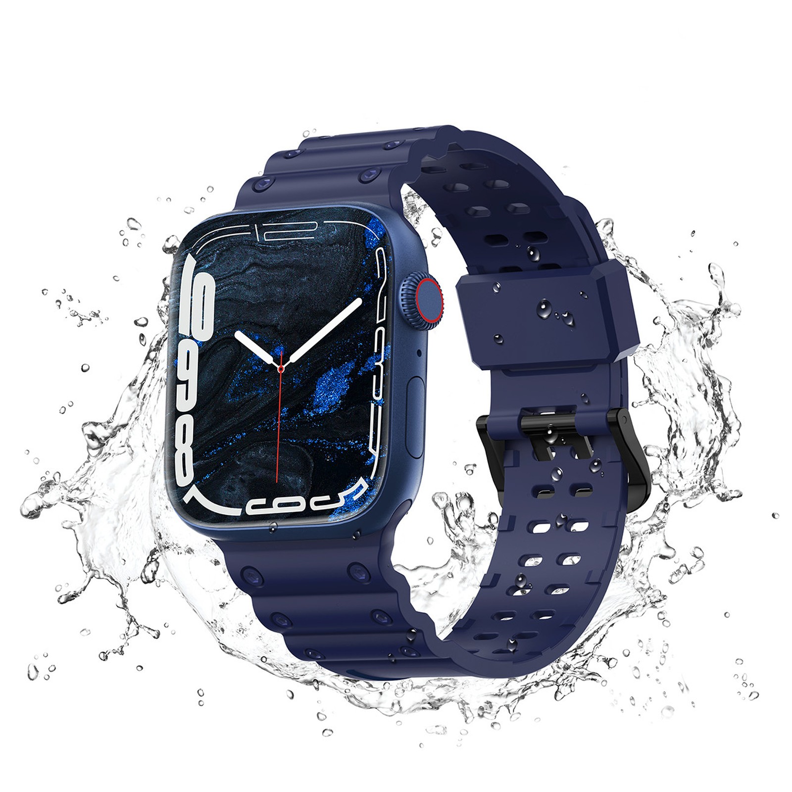 Elastinė Apyrankė „apple Watch“ 38 / 40 / 41 Mm – Tamsiai Mėlyna
