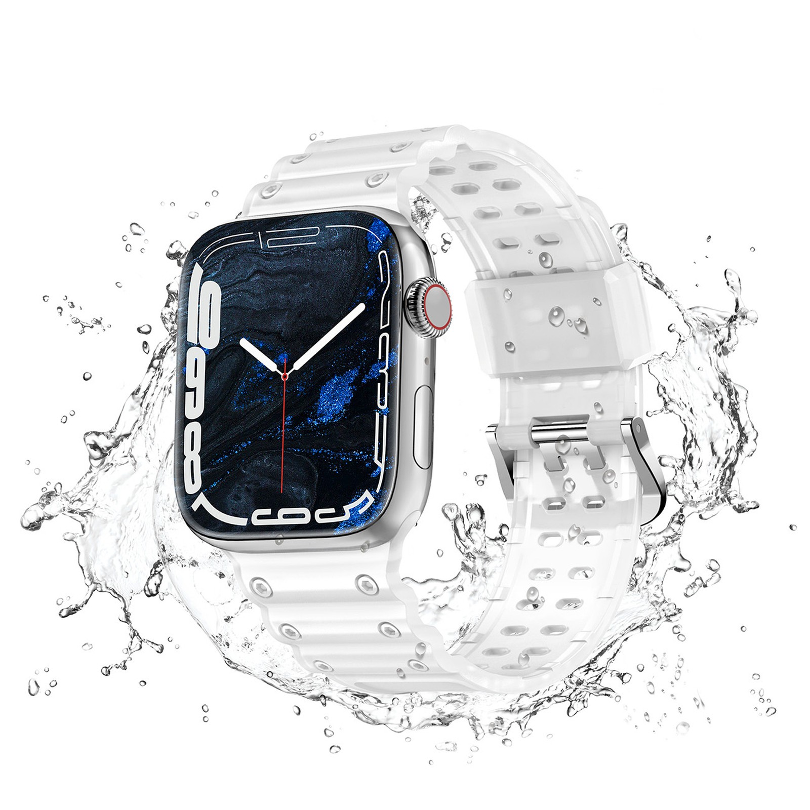 Elastinė Apyrankė „apple Watch“ 38 / 40 / 41 Mm – Skaidri