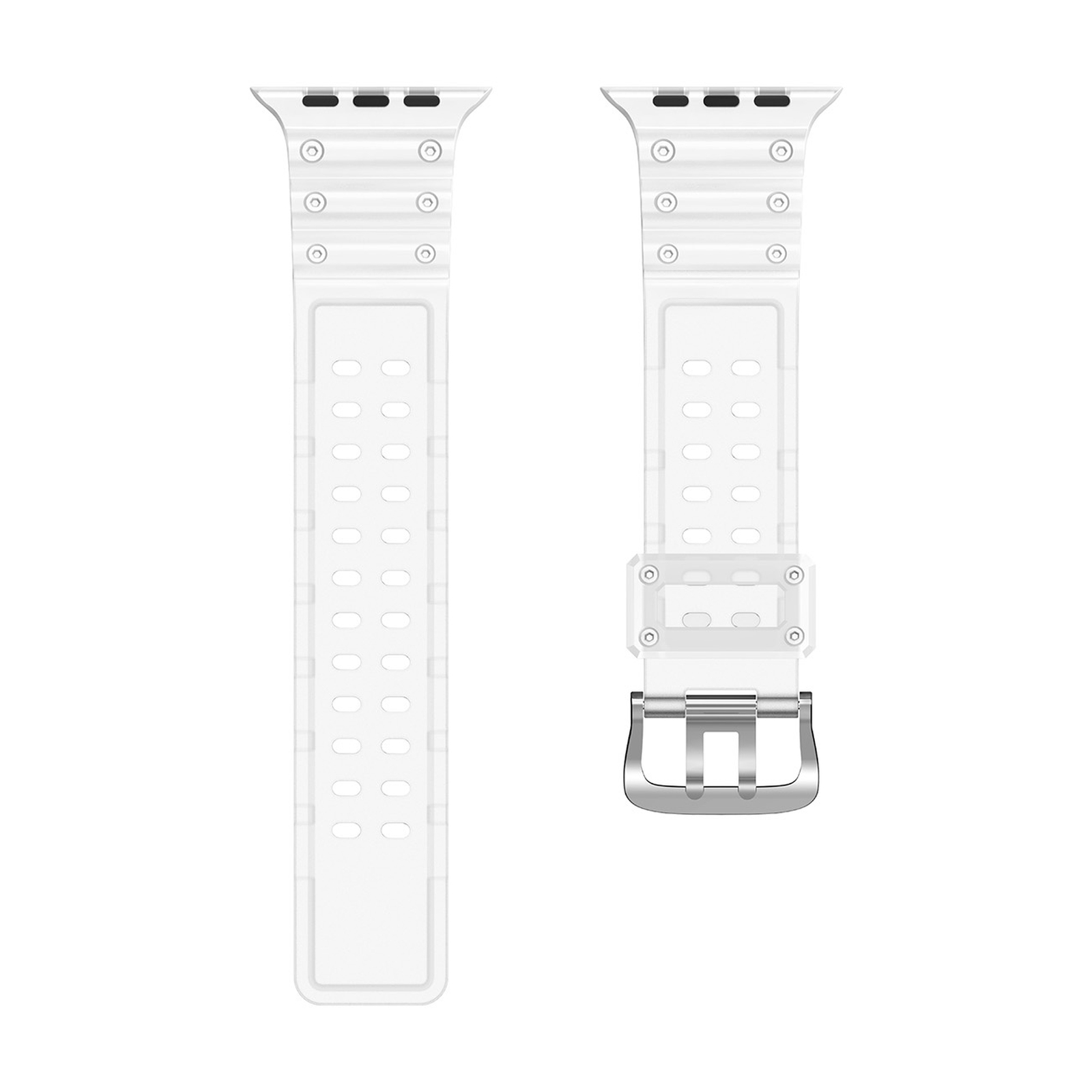 Elastinė Apyrankė „apple Watch“ 38 / 40 / 41 Mm – Skaidri