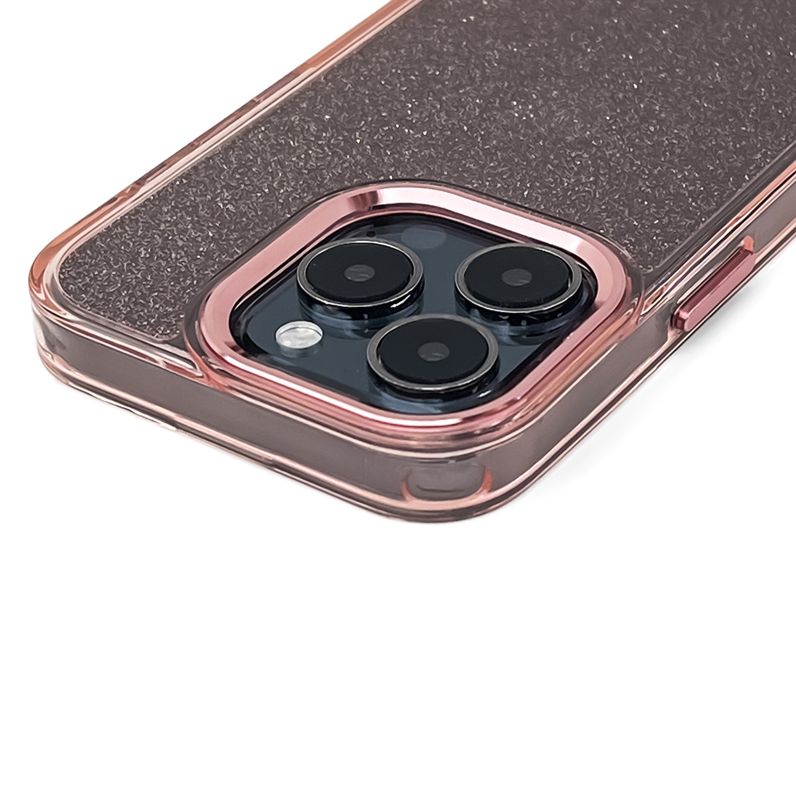 „iphone 16 Glitter Case“ Dėklas – Rožinis Su Blizgučiais