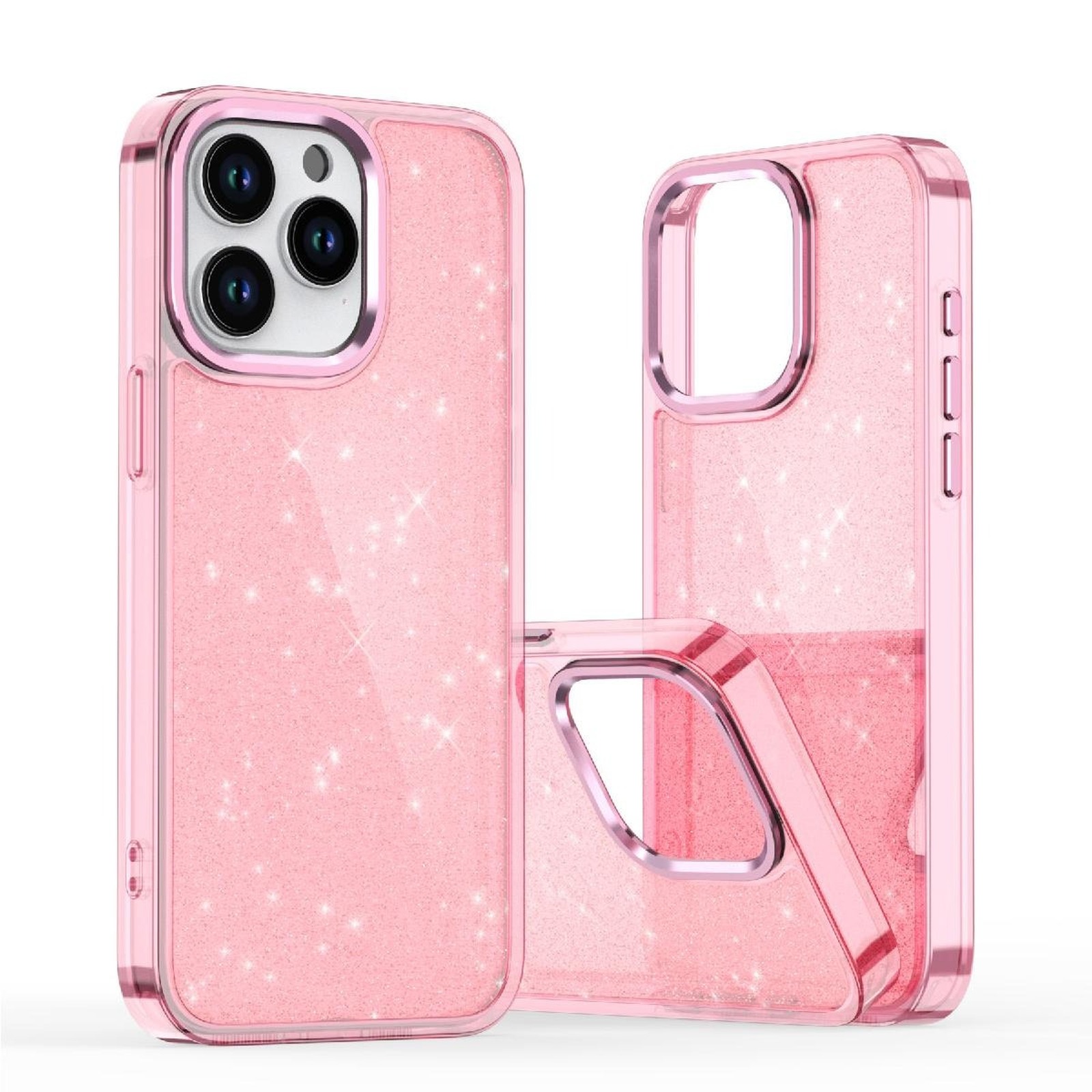 „iphone 16 Glitter Case“ Dėklas – Rožinis Su Blizgučiais