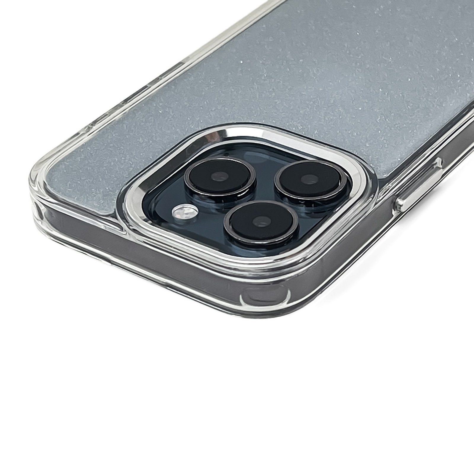 „iphone 16 Pro Max Glitter Case“ Dėklas – Permatomas Su Blizgučiais