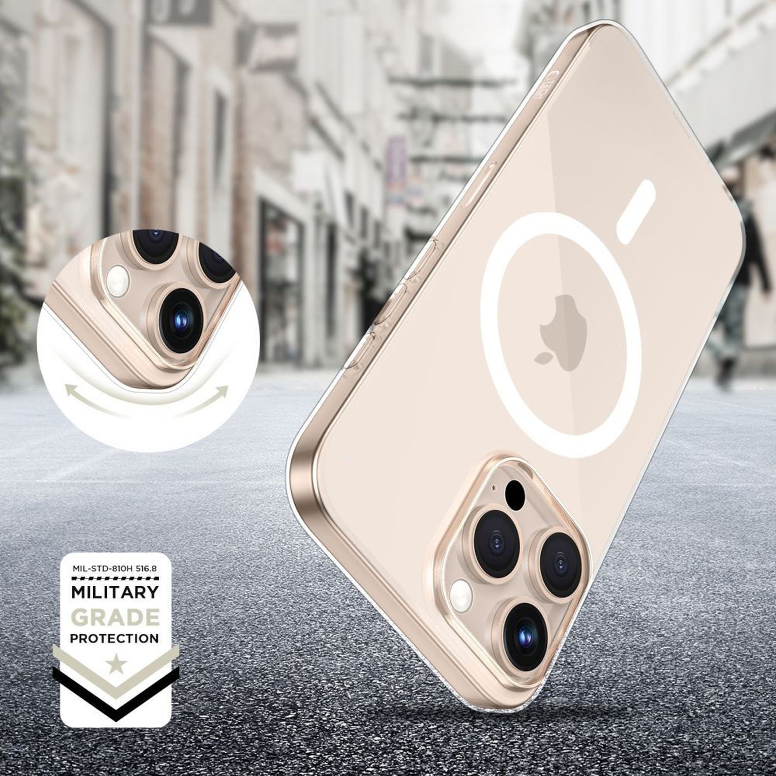 „flexair Magsafe“ Dėklas „iphone 16e“ / „17e“ – Skaidrus