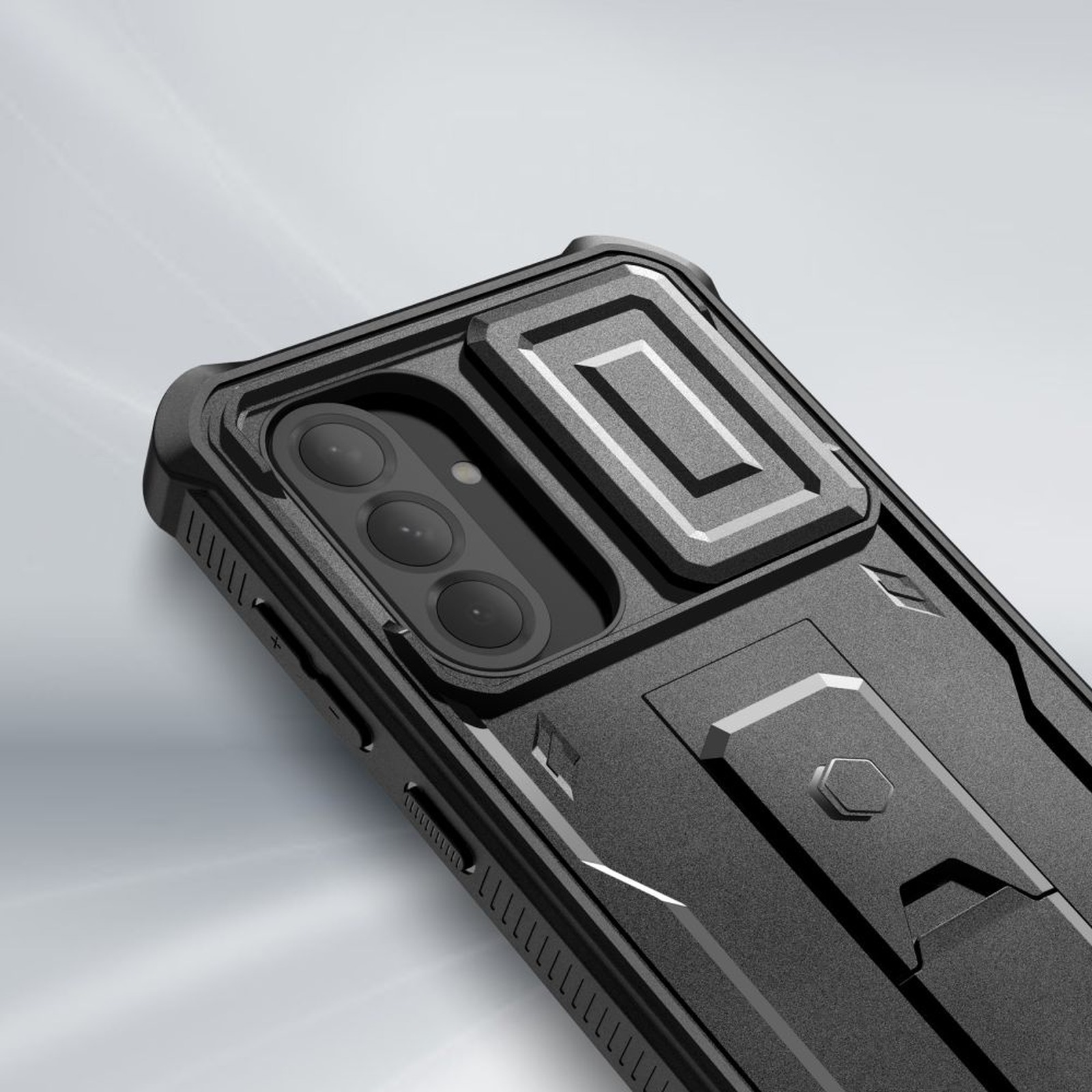 „samsung Galaxy A56 5g Kevlar Cam+“ Dėklas – Juodas