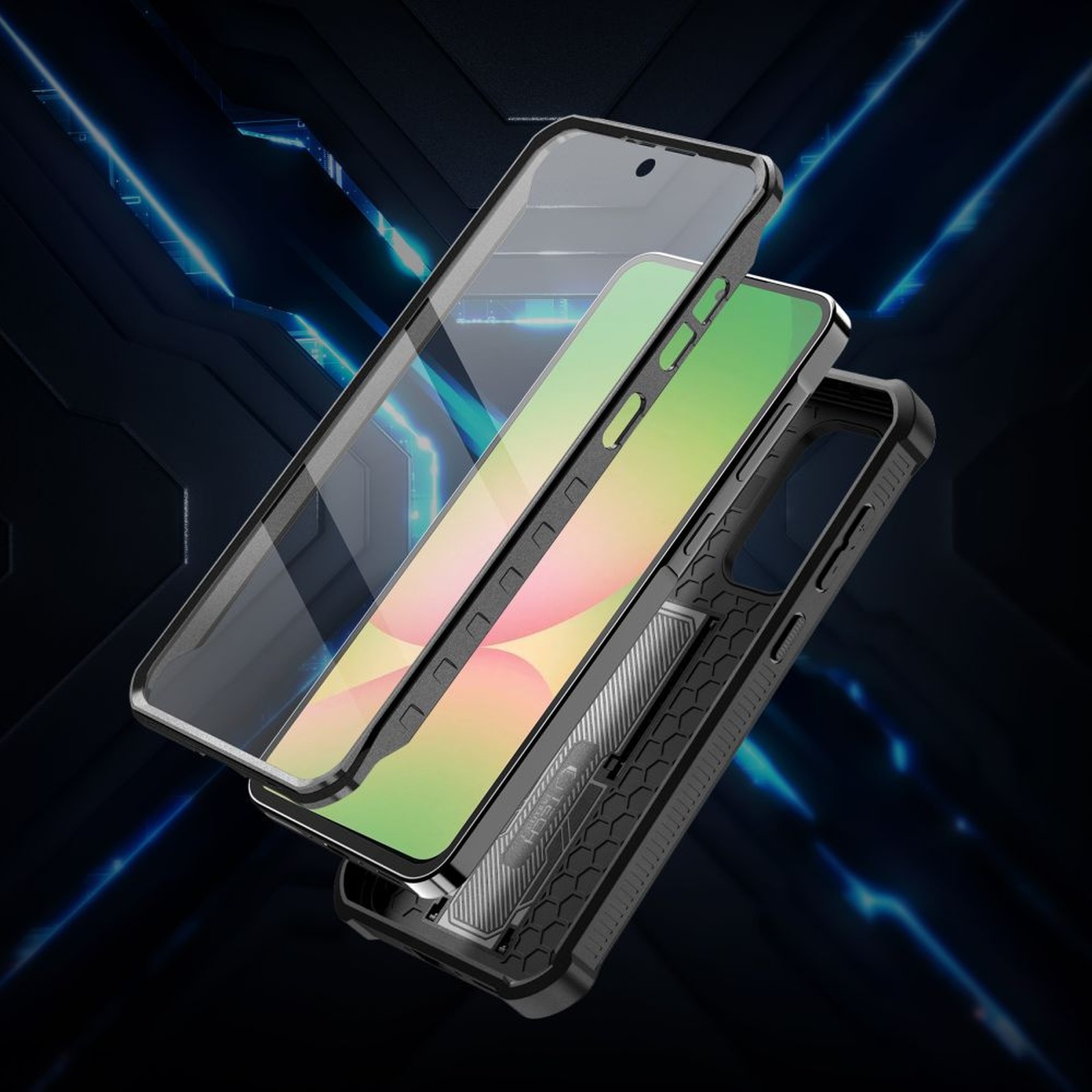 „samsung Galaxy A56 5g Kevlar Cam+“ Dėklas – Juodas