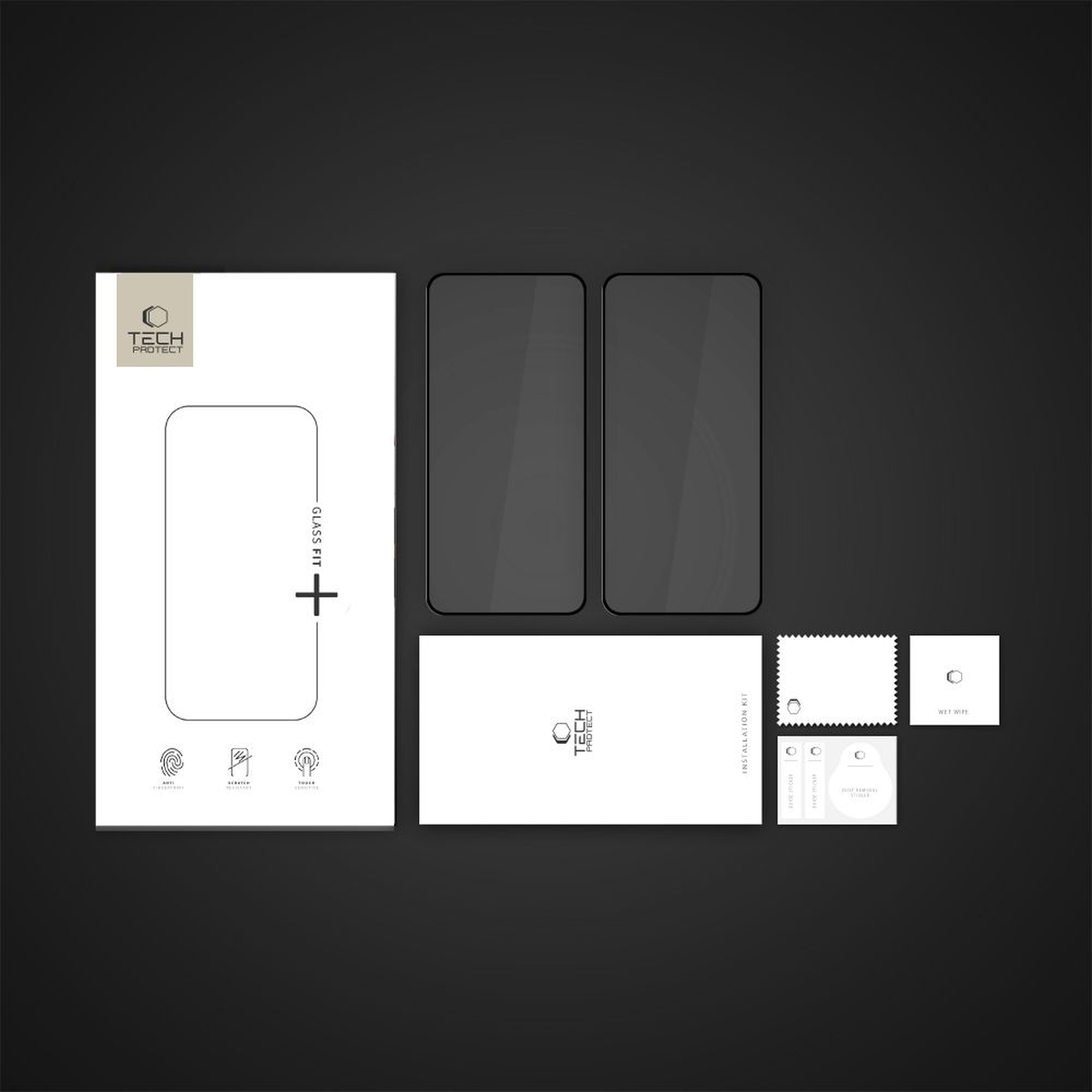 Grūdintas Stiklas „samsung Galaxy A36 / A56 5g Glass Fit+“, Juodas – 2 Vnt.