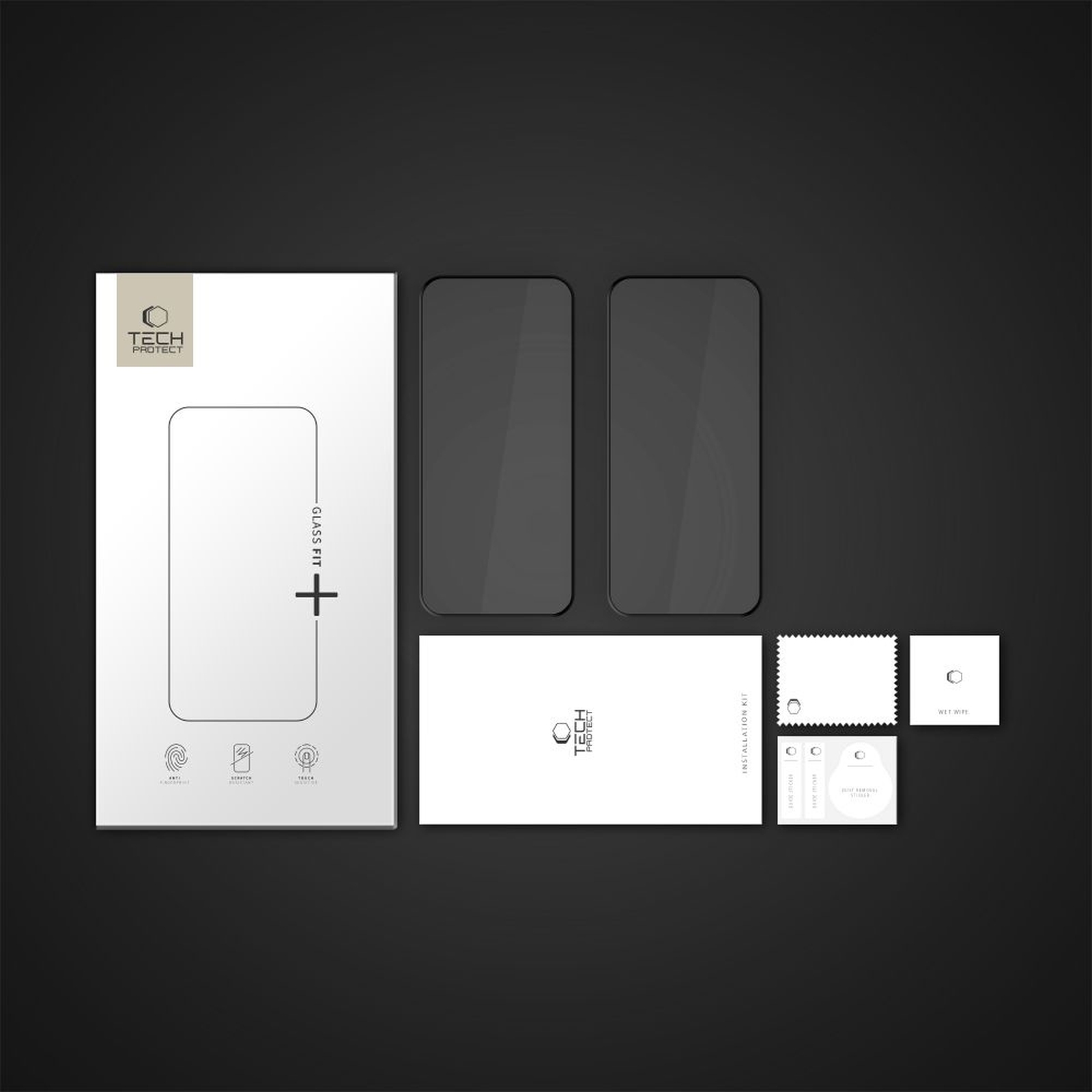 Grūdintas Stiklas „oneplus Nord 5 Glass Fit+“, Juodas – 2 Vnt.