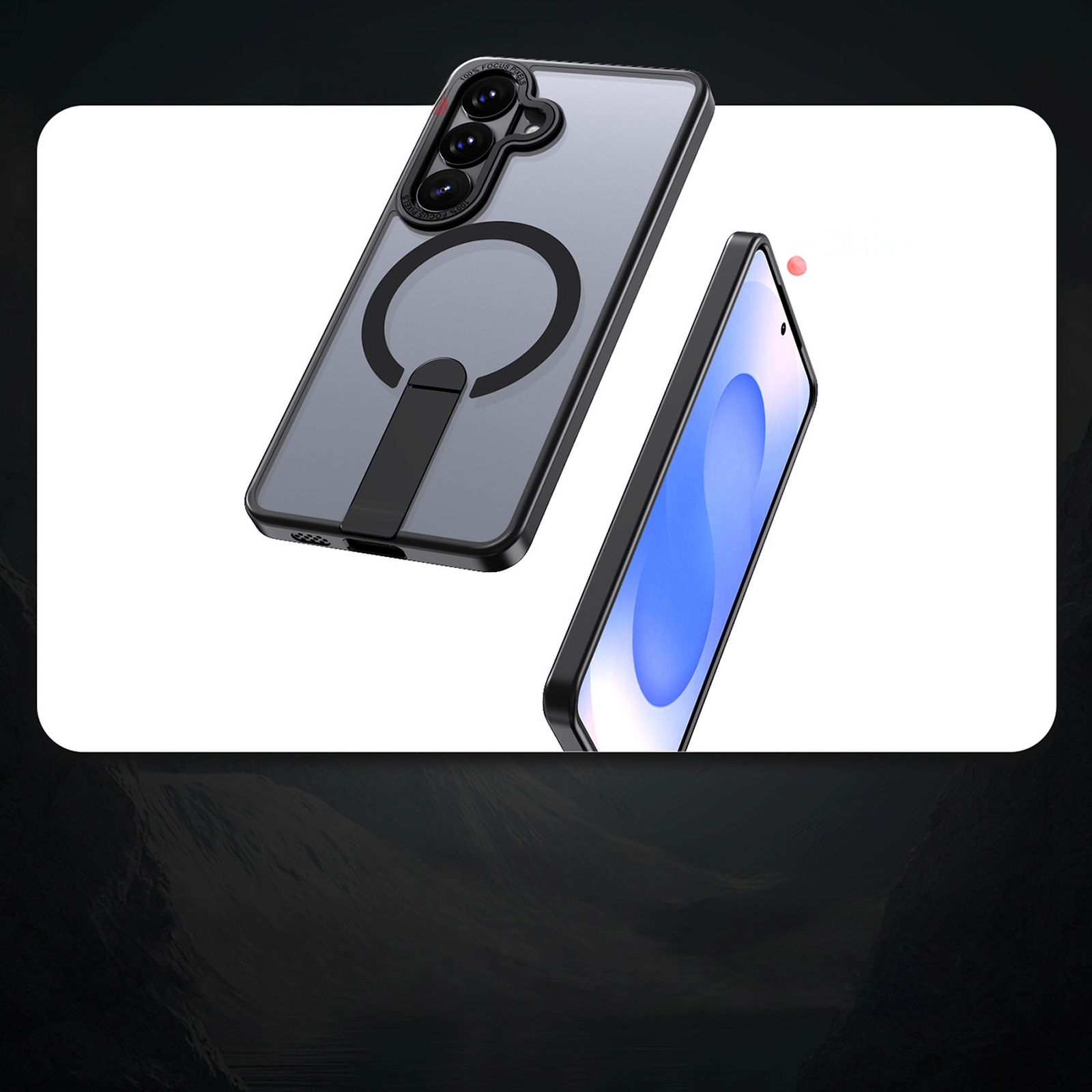 „samsung Galaxy S26 Plus“ Dėklas Su Stovu „hybrid Armor X Magsafe“ – Juodas