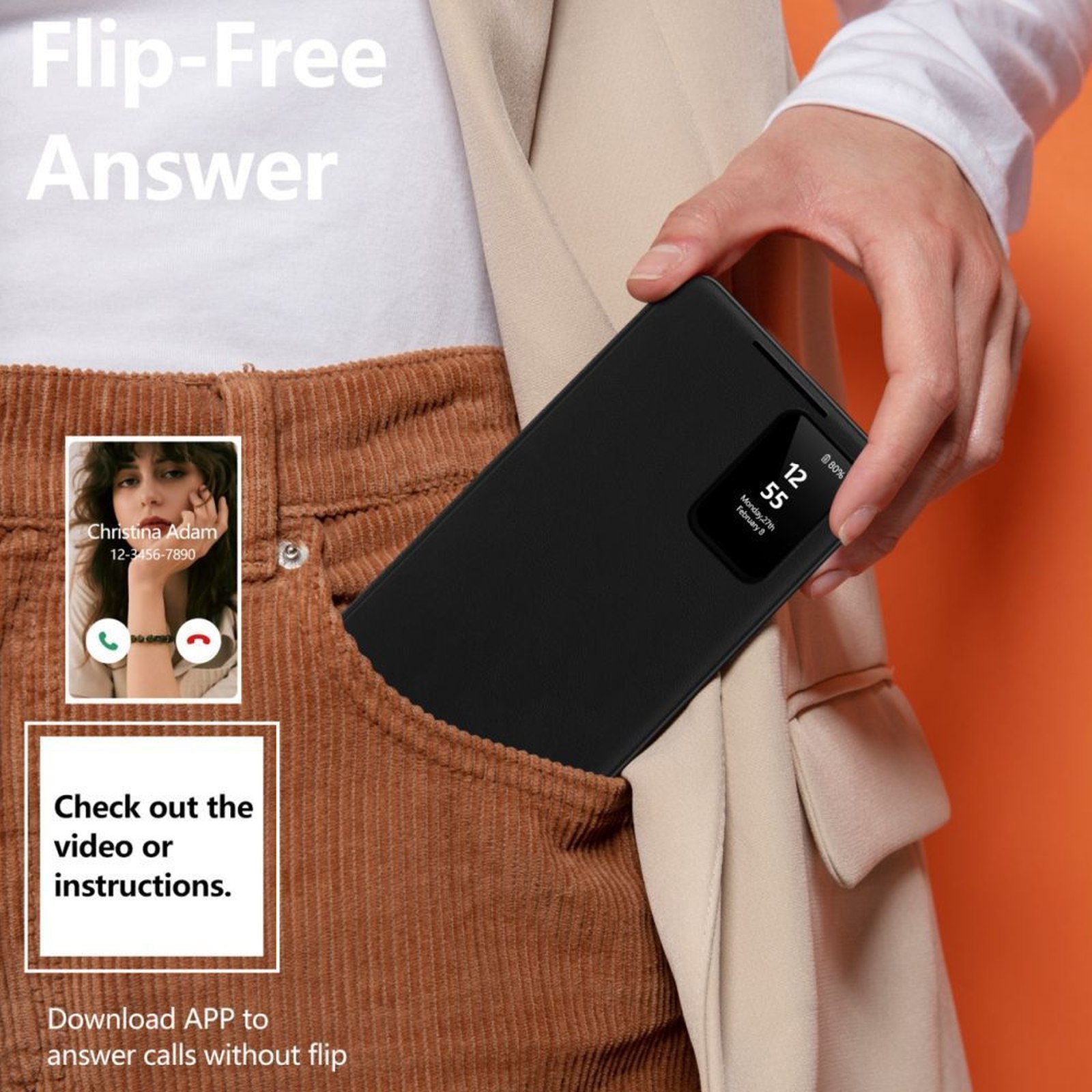 „samsung Galaxy S25 Fe Smart Wallet“ Dėklas – Matinis Juodas