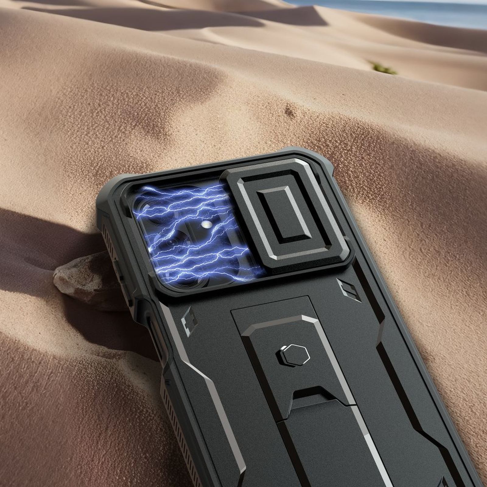 „samsung Galaxy A17 4g / 5g“ Dėklas „kevlar Cam+“ – Juodas