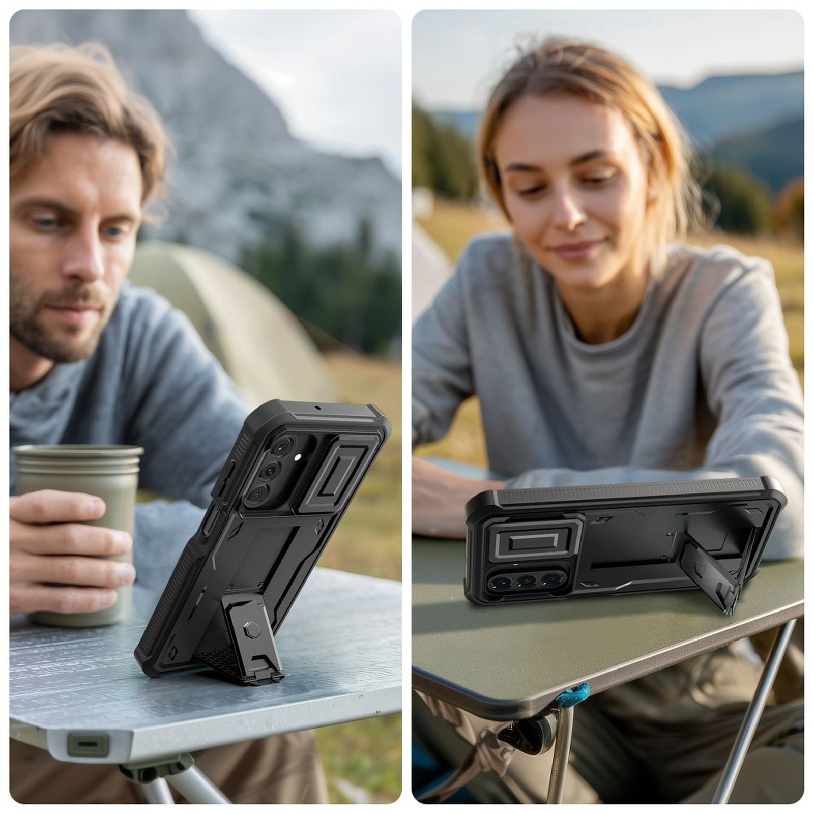 „samsung Galaxy A17 4g / 5g“ Dėklas „kevlar Cam+“ – Juodas