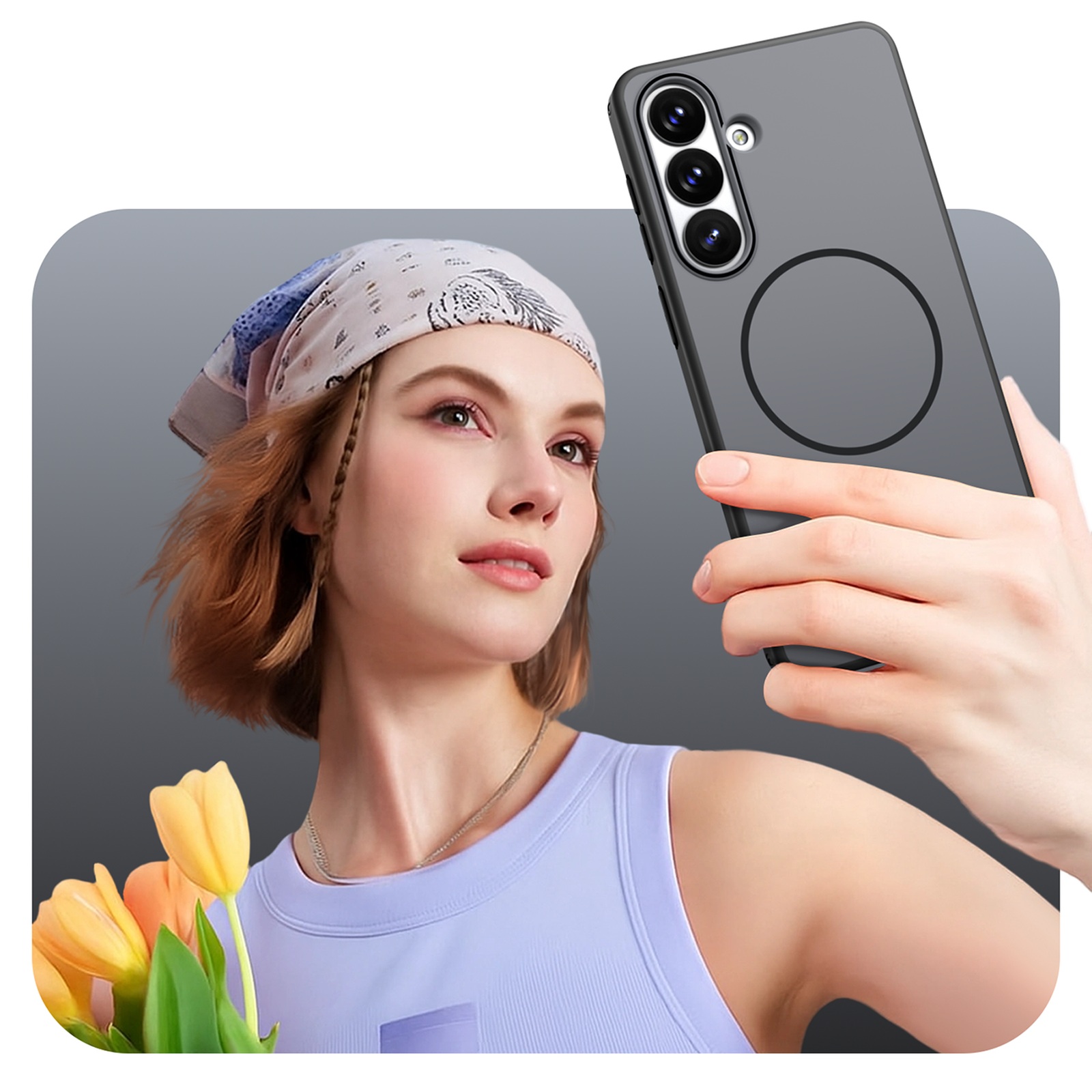 „samsung Galaxy S26 Hybrid Armor T“ Dėklas – Juodas