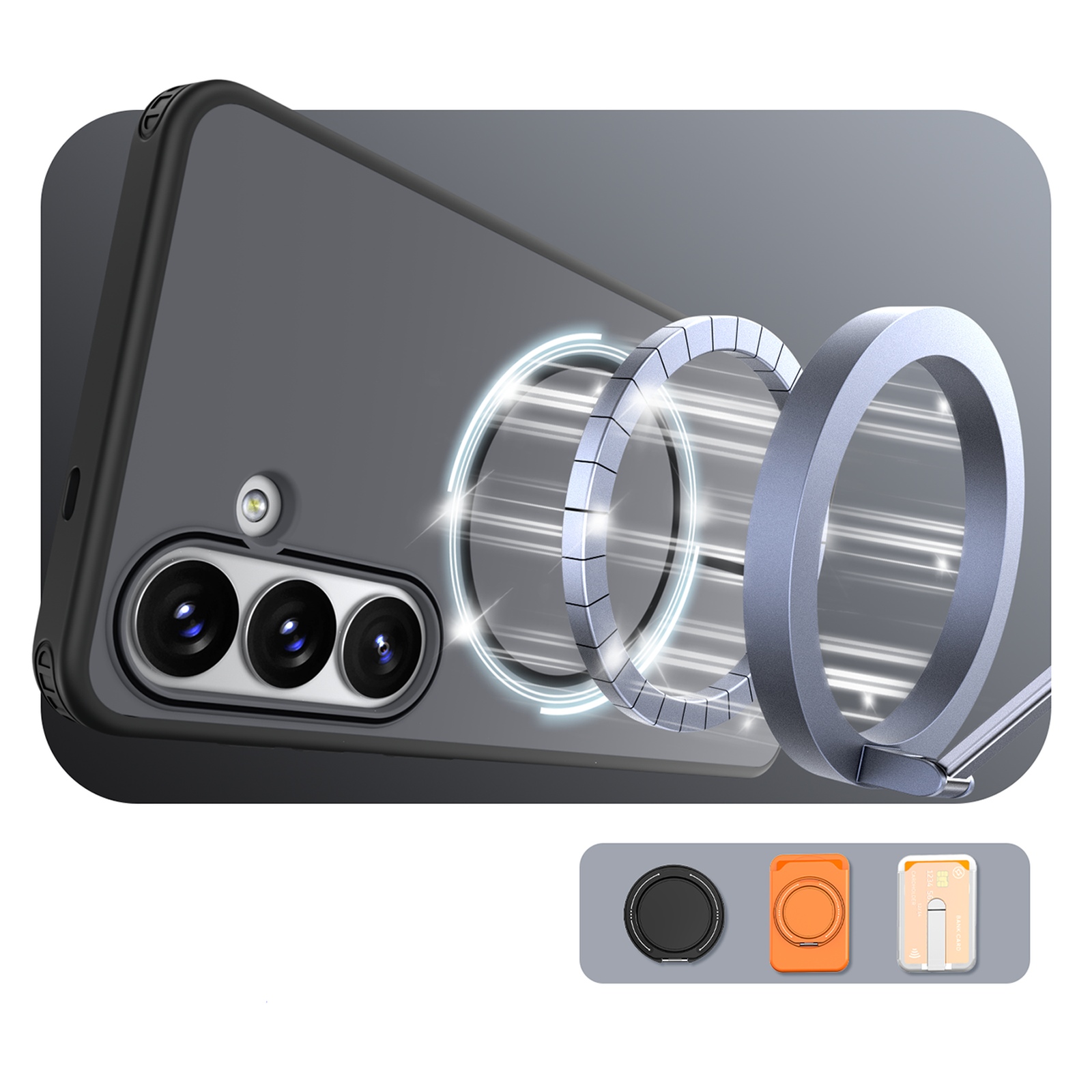 „samsung Galaxy S26 Hybrid Armor T“ Dėklas – Juodas