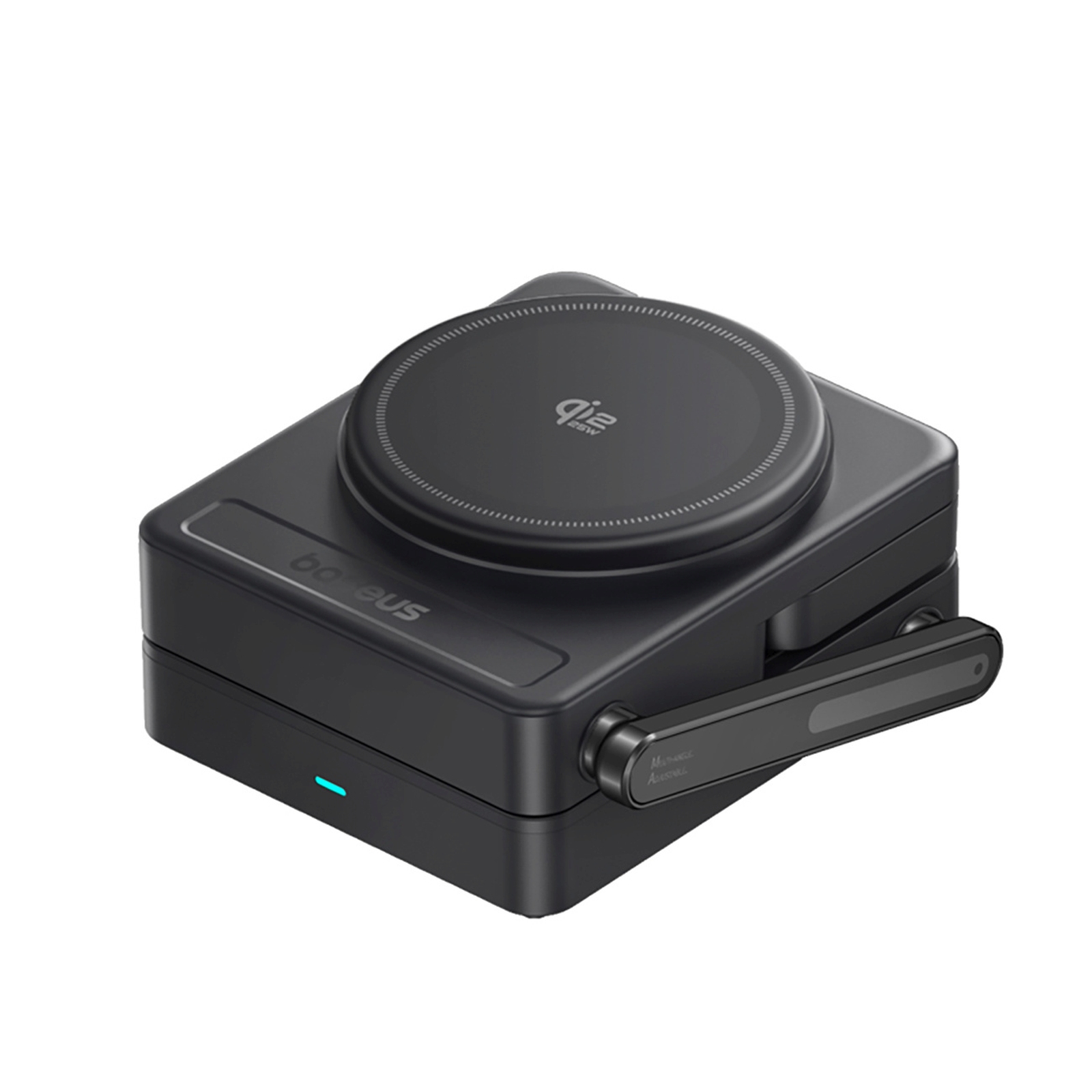 Belaidė 3-in-1 „qi 2.2“ 35 W įkroviklis Su 45 W Es Maitinimo šaltiniu Ir 1 M Usb-c Kabeliu – Juoda