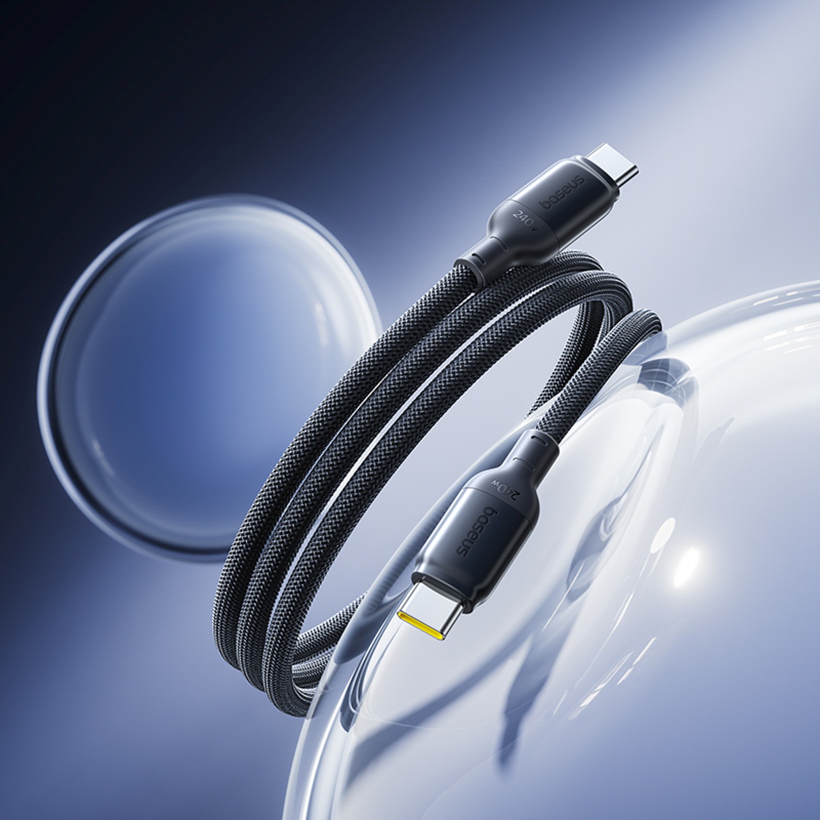 Usb-c Laidas „picogo Fast Charging“ 240 W, 1 M – Juodas