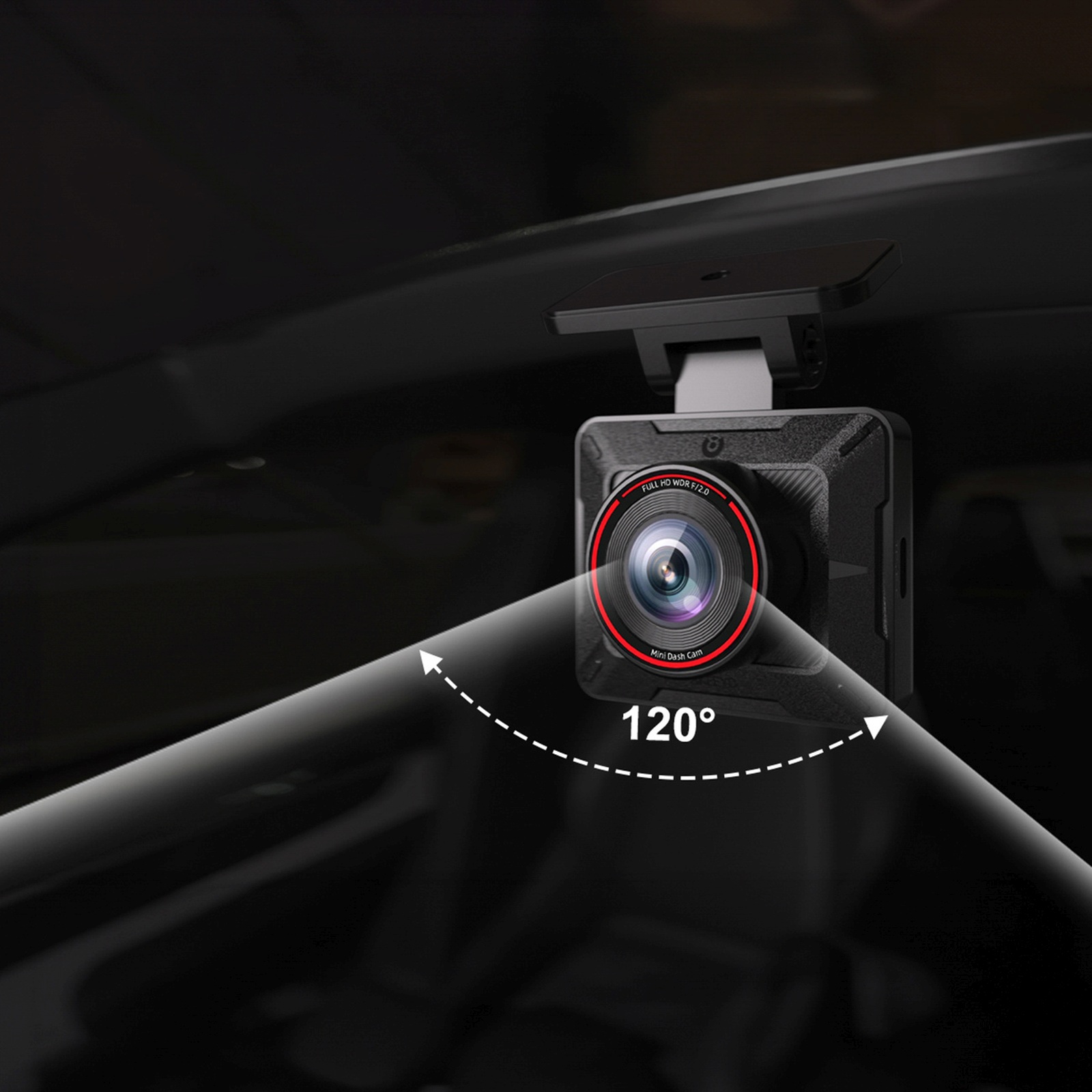 Automobilinė Vaizdo Kamera P1 Fullhd 30 Kadrų Per Sekundę – Juoda