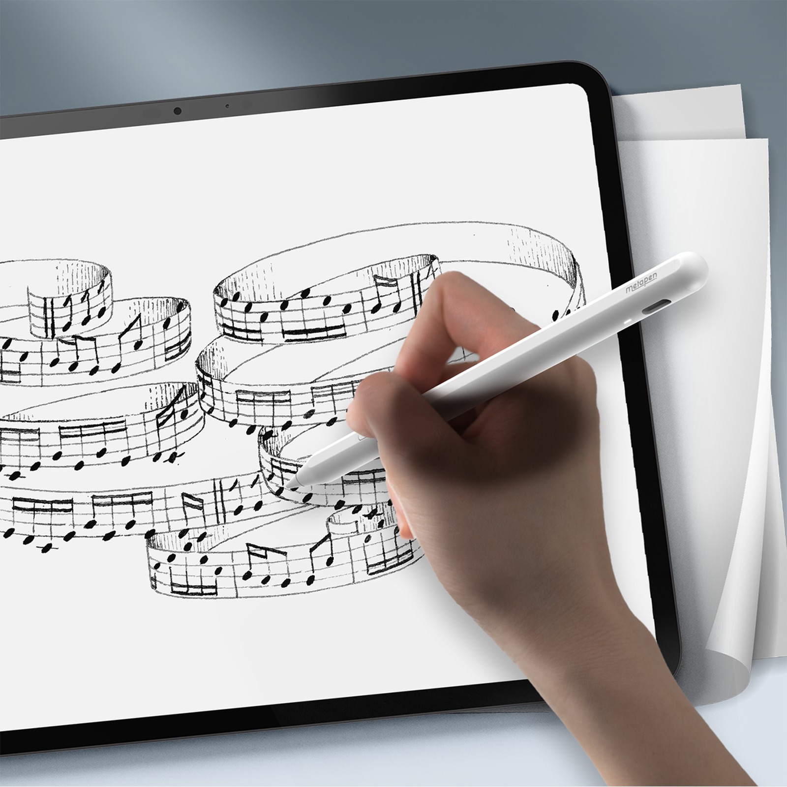„ipad Pencil A12“ Rašiklis – Baltas