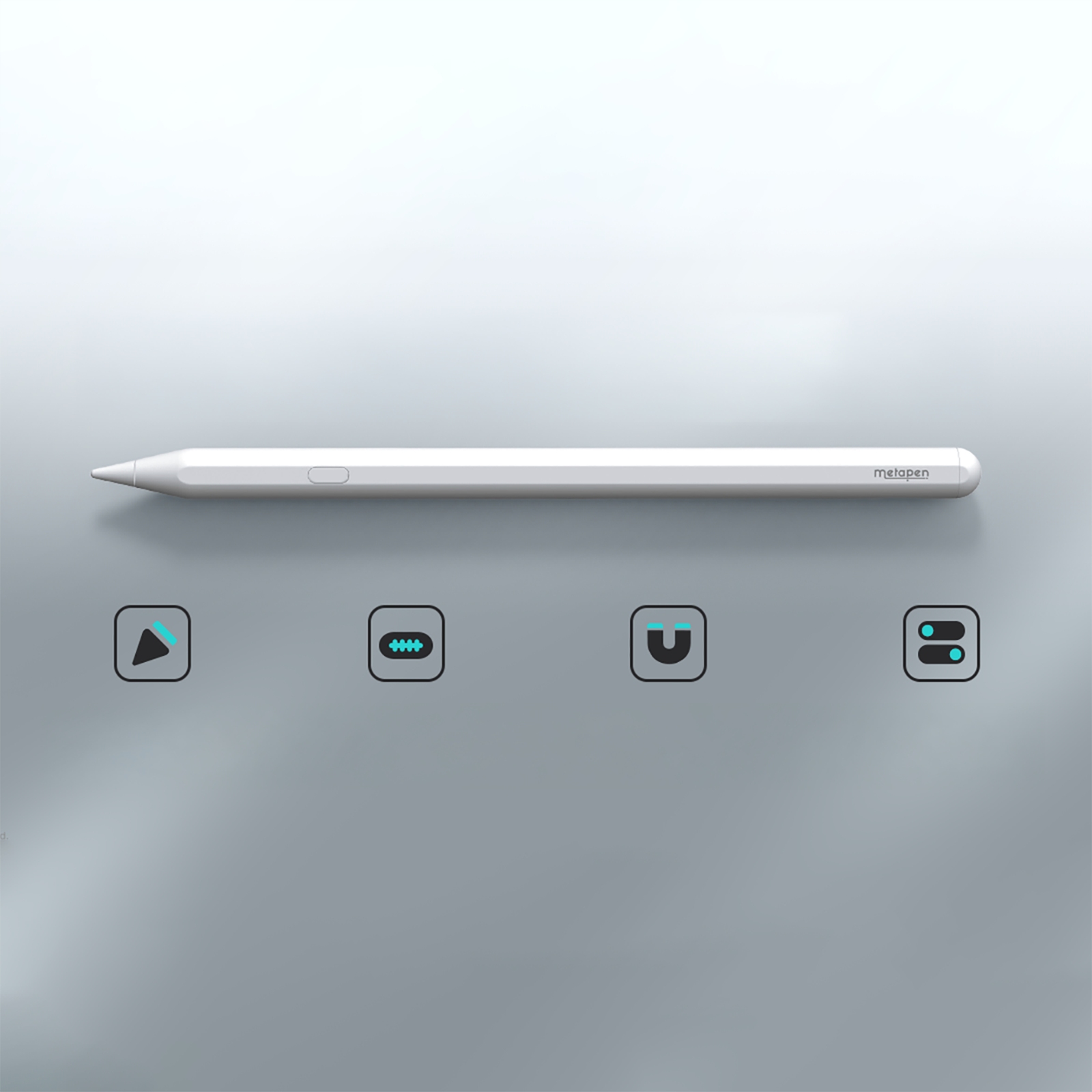 „ipad Pencil A12“ Rašiklis – Baltas
