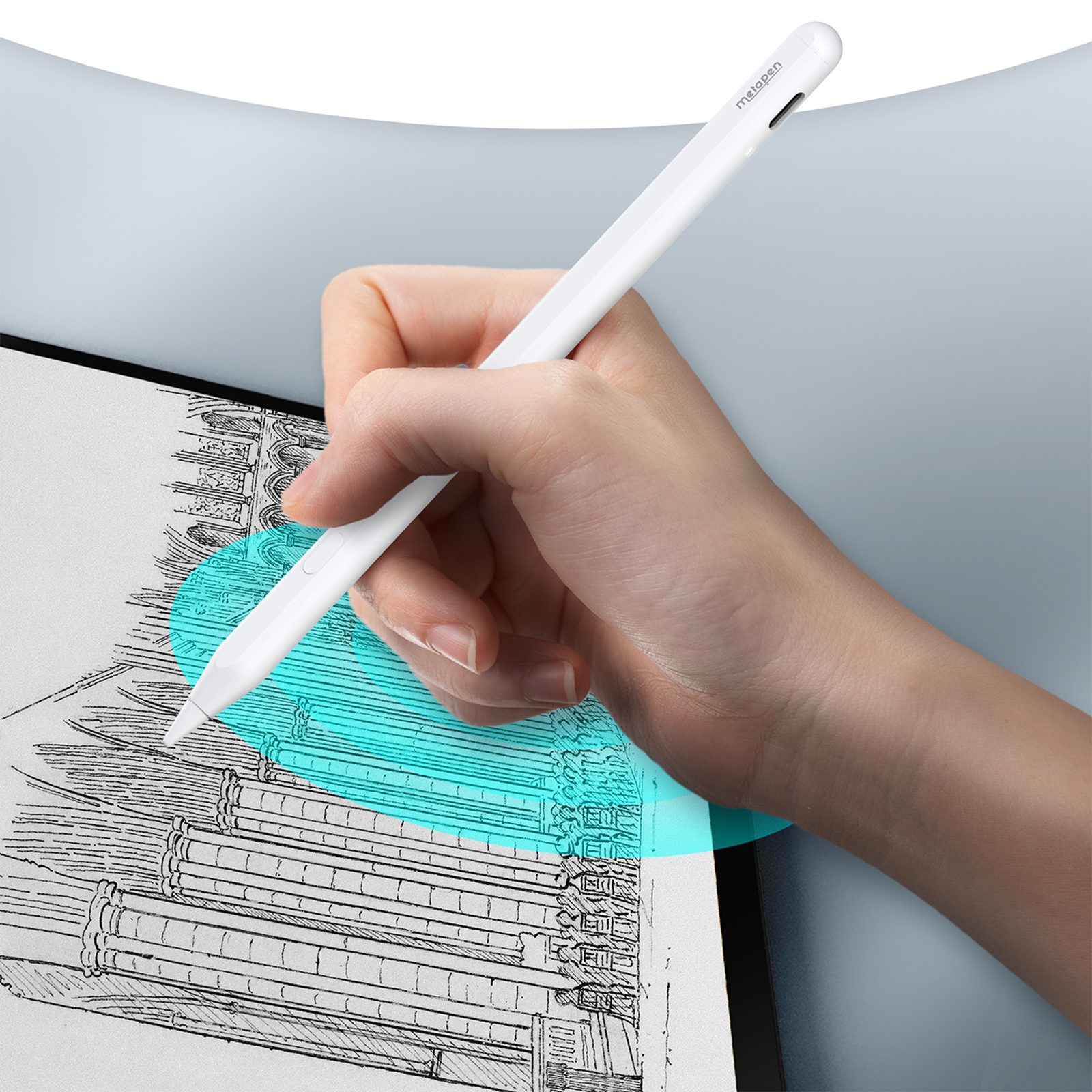 „ipad Pencil A12“ Rašiklis – Baltas