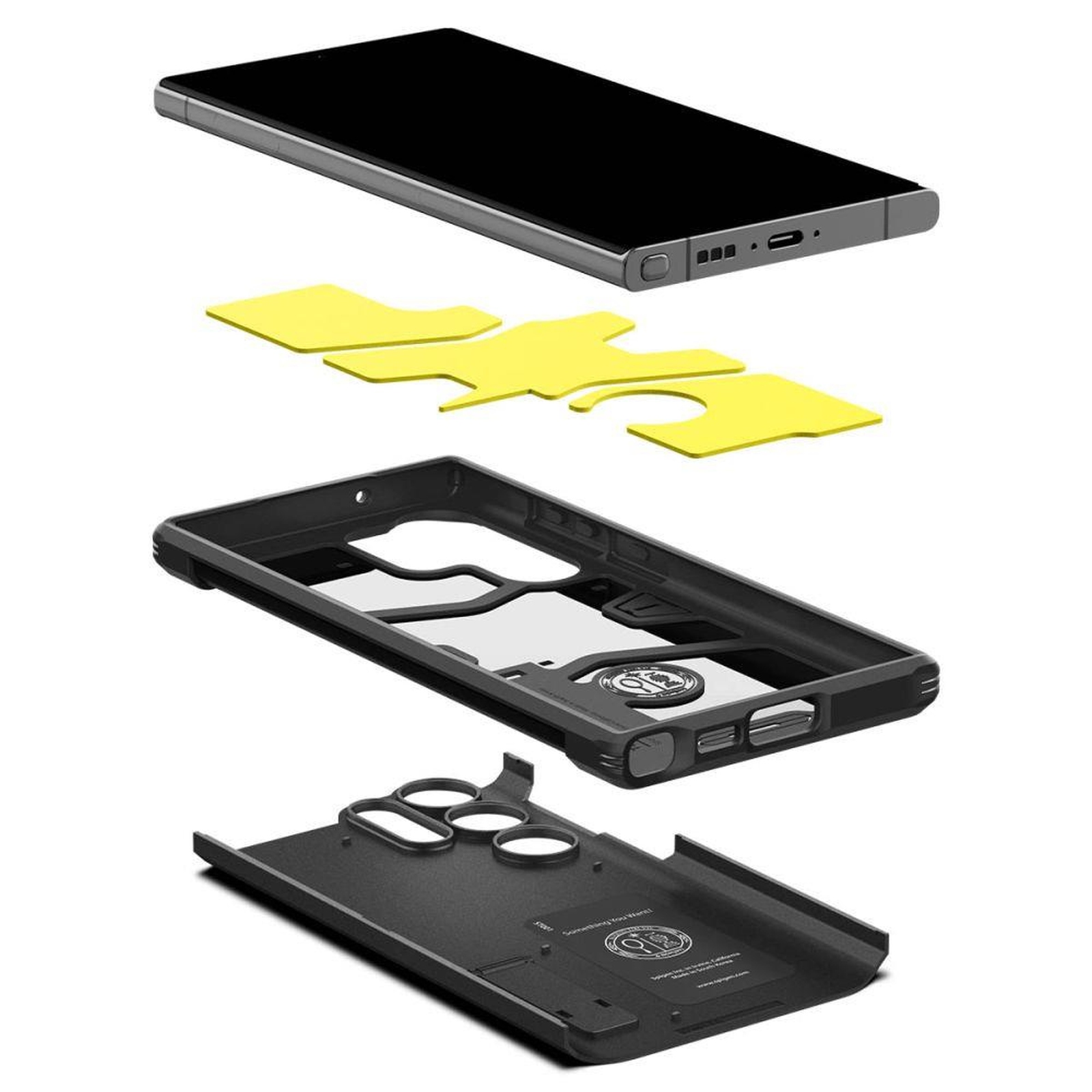 „samsung Galaxy S23 Ultra Tough Armor“ Dėklas – Juodas