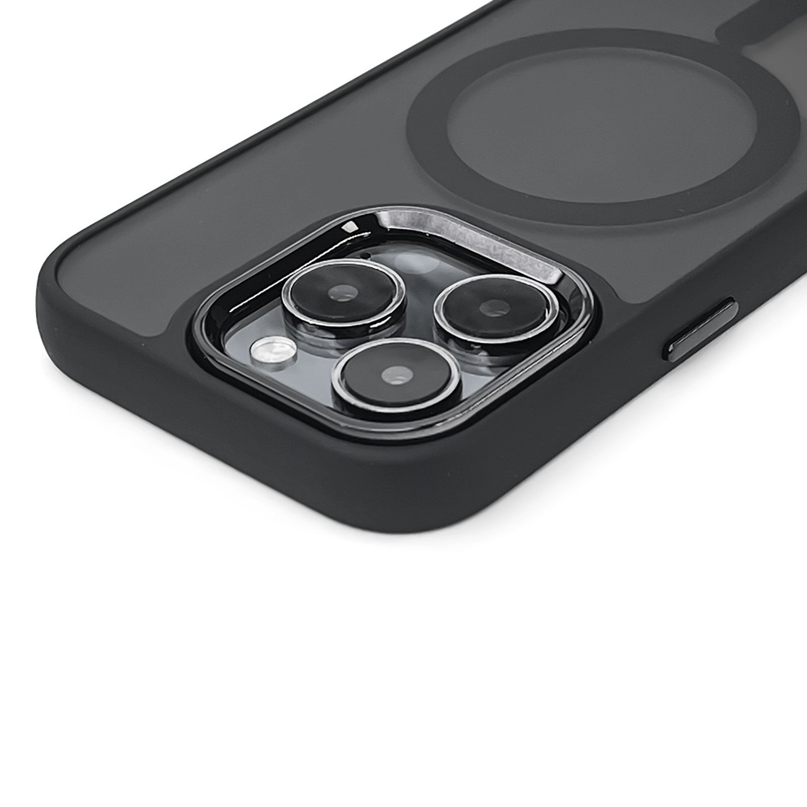 „iphone 16 Plus“ Dėklas Iš „magnetic Collection Magsafe“ Serijos – Juodas
