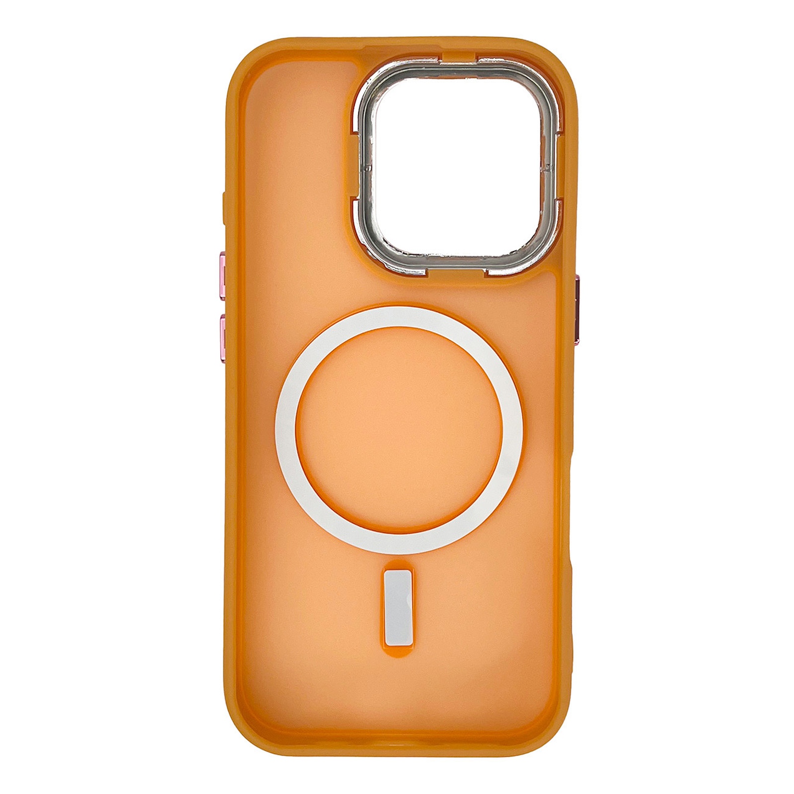 „iphone 16 Pro Max“ Dėklas Iš „magnetic Collection Magsafe“ Serijos – Oranžinis