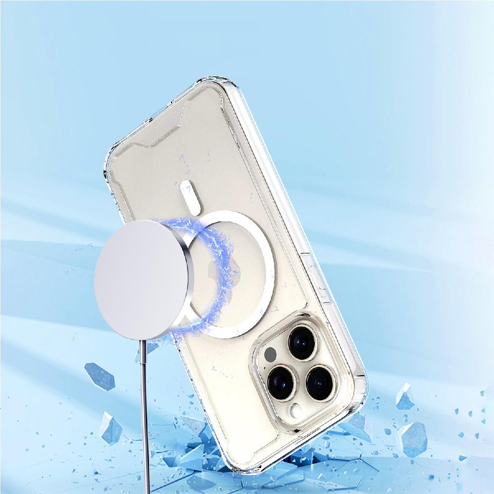 „iphone 16 Pro“ Dėklas „clear Corner Case Magsafe“ – Skaidrus